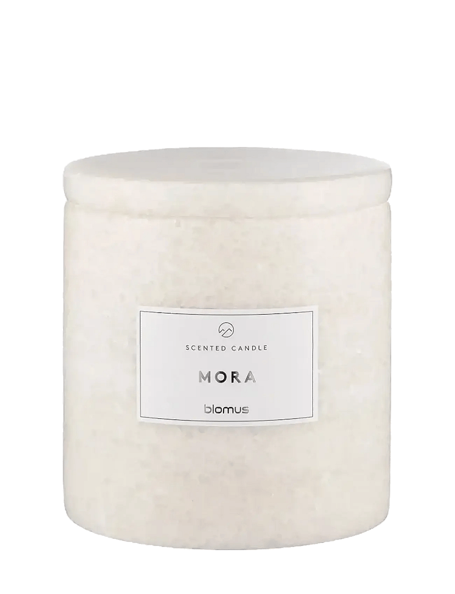 Blomus - Scented Travertine Candle - 11 cm, Ø 10 cm - FRABLI - Moonbeam - above 500kr - moonbeam - 1