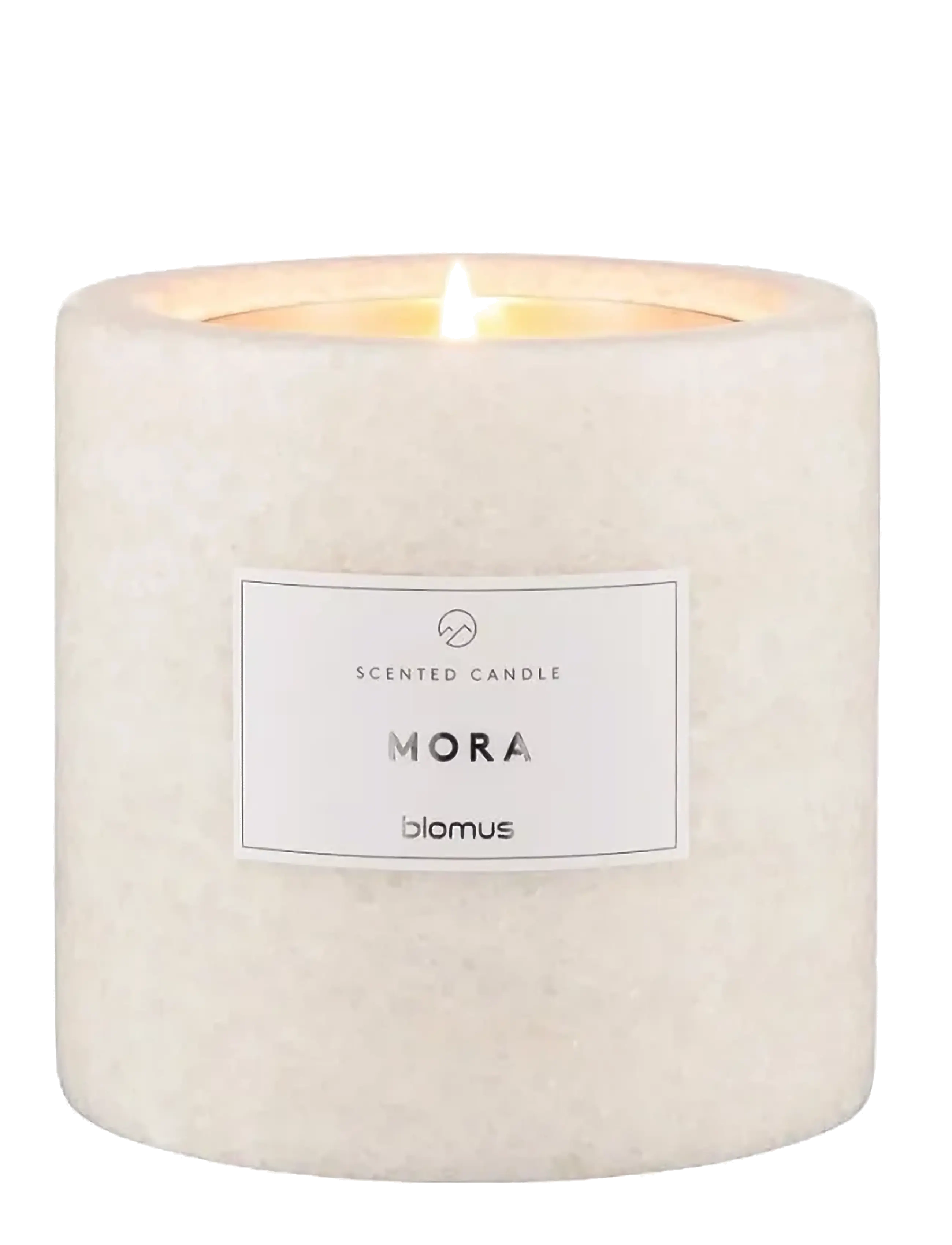 Blomus - Scented Travertine Candle - 11 cm, Ø 10 cm - FRABLI - Moonbeam - above 500kr - moonbeam - 3