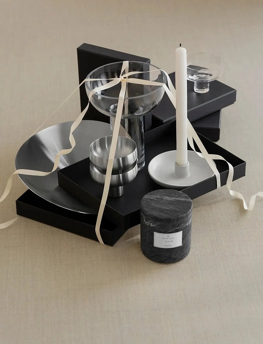 Blomus - Scented Travertine Candle - 11 cm, Ø 10 cm - FRABLI - Magnet - above 500kr - magnet - 2