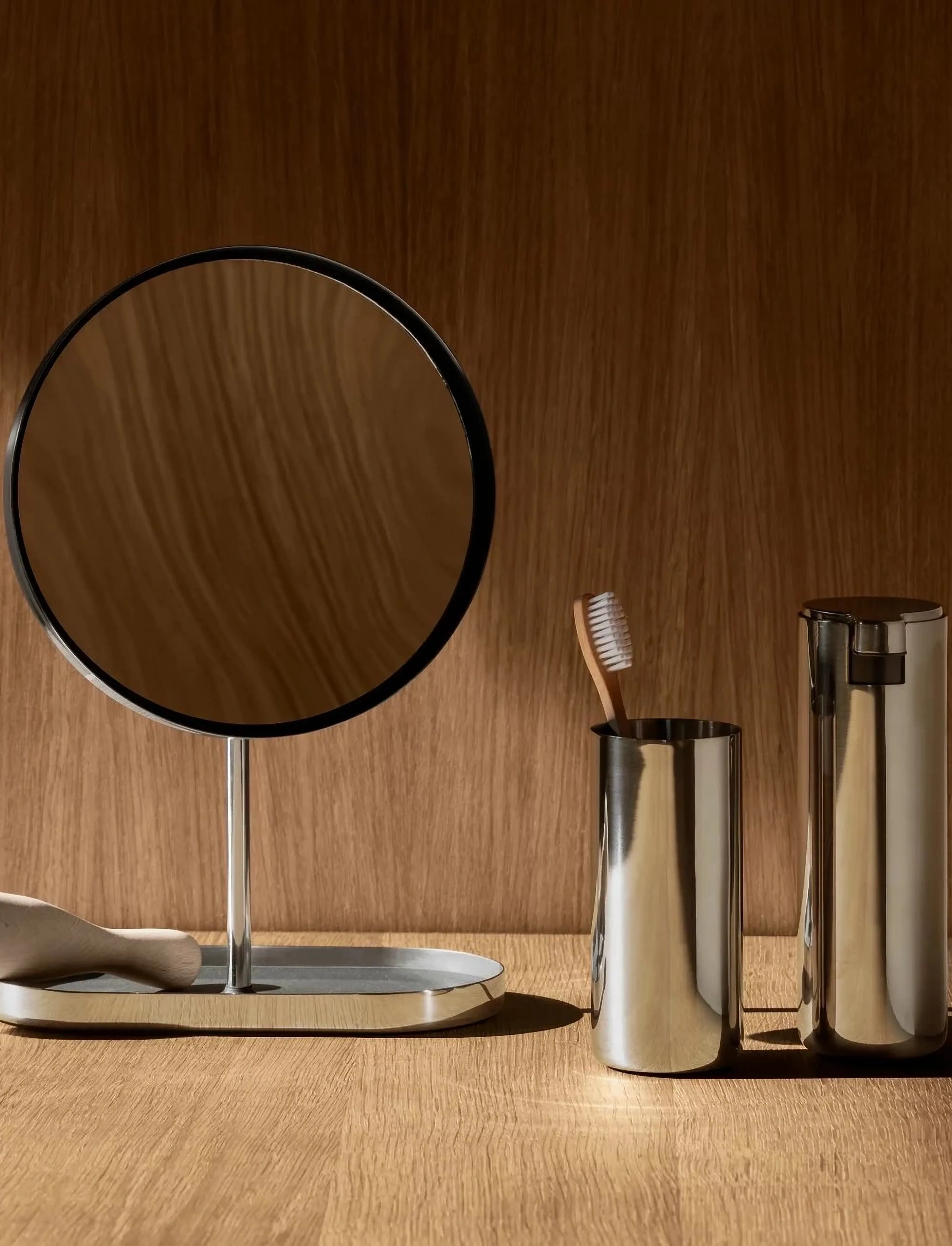 Blomus Tumbler 12 Cm, Ø 5,5 Cm Modo Polished, L 5.5 cm, Bathroom Interior, Silber - Toothbrush Holder, Homeware