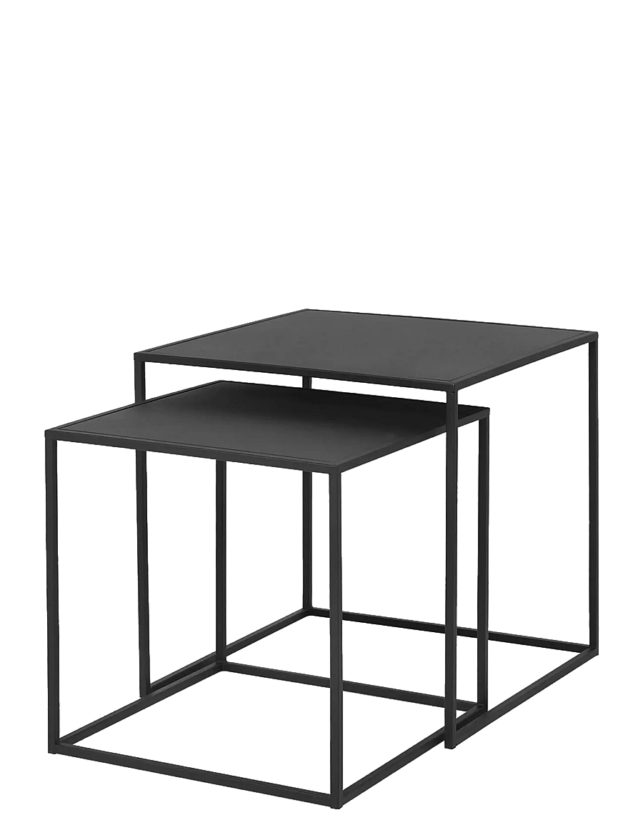 Blomus - Set of 2 Tables - 40 x 40 x 40 cm - FERA - Black - beistelltische & kleine tische - black - 1
