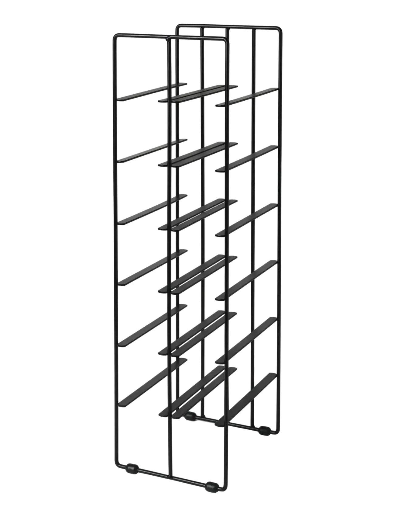 Blomus Wine Bottle Storage 67 X 19 X 22 Cm Pilare Black, Hylde, Sort, Str: L 21CM