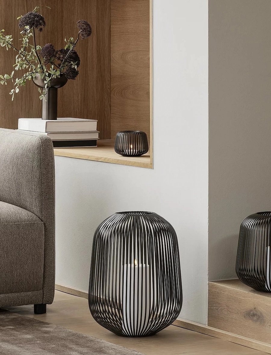 Blomus - Lantern L - 45 cm, Ø 33 cm - LITO - Black - laternen - black - 3