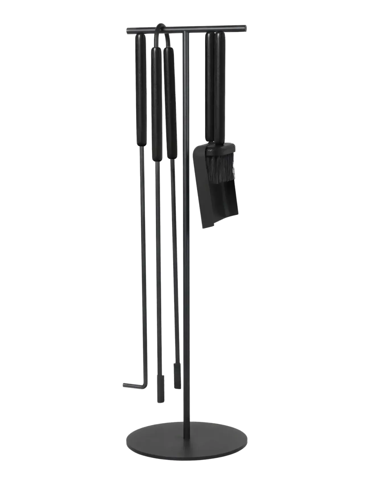 Blomus 5 Pcs Fireplace Tool Set 75,5 Cm, Ø 22 Cm Ashi Black, Fireplaces, Sort, Str: L 22CM