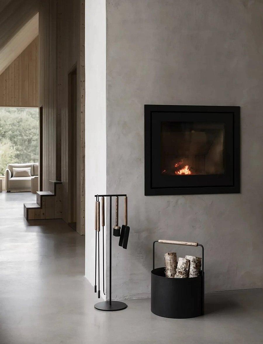 Blomus - 5 pcs Fireplace Tool Set - 75,5 cm, Ø 22 cm - ASHI - Black - aia aksessuaarid - black - 2