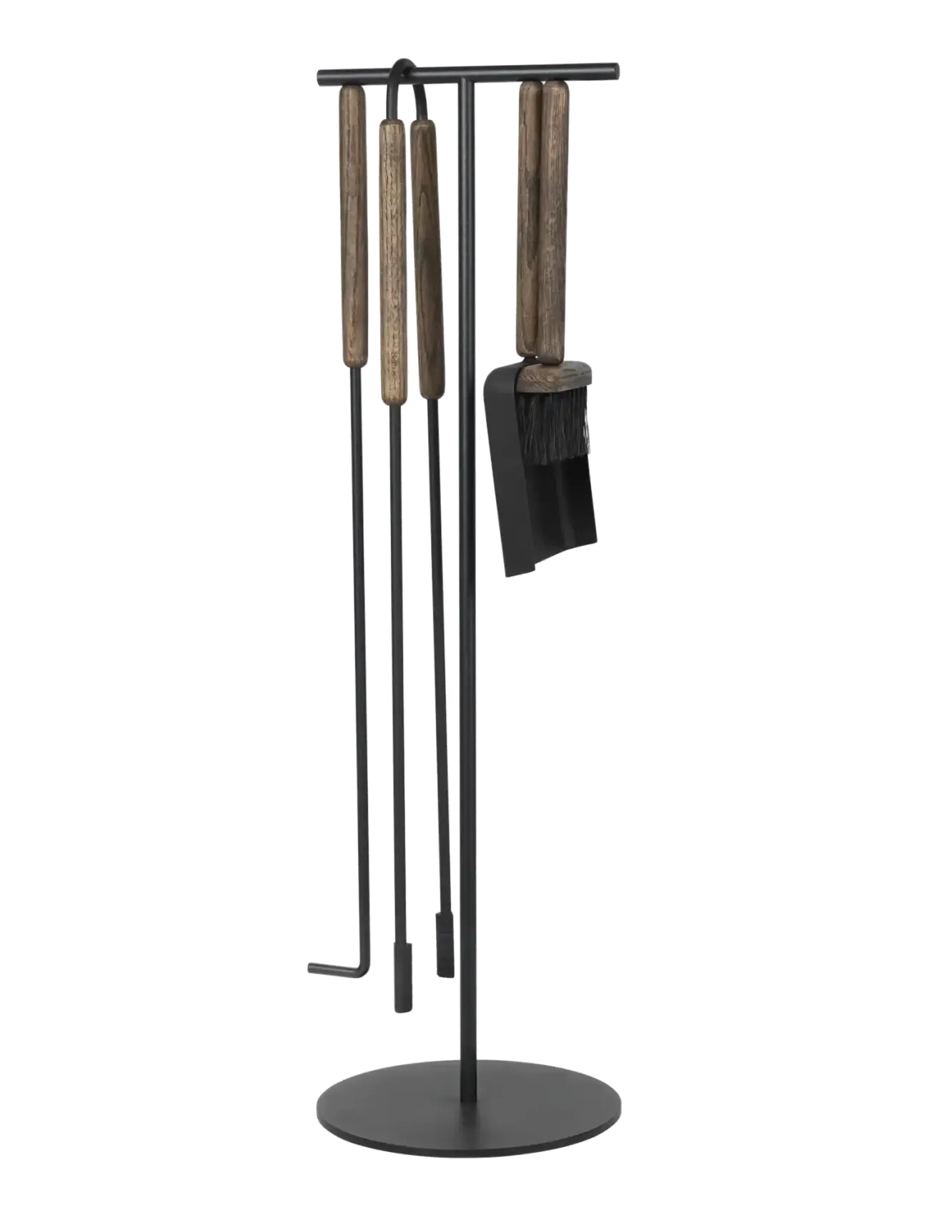 Blomus 5 Pcs Fireplace Tool Set 75,5 Cm, Ø 22 Cm Ashi Brown, Fireplaces, Brun, Str: L 22CM