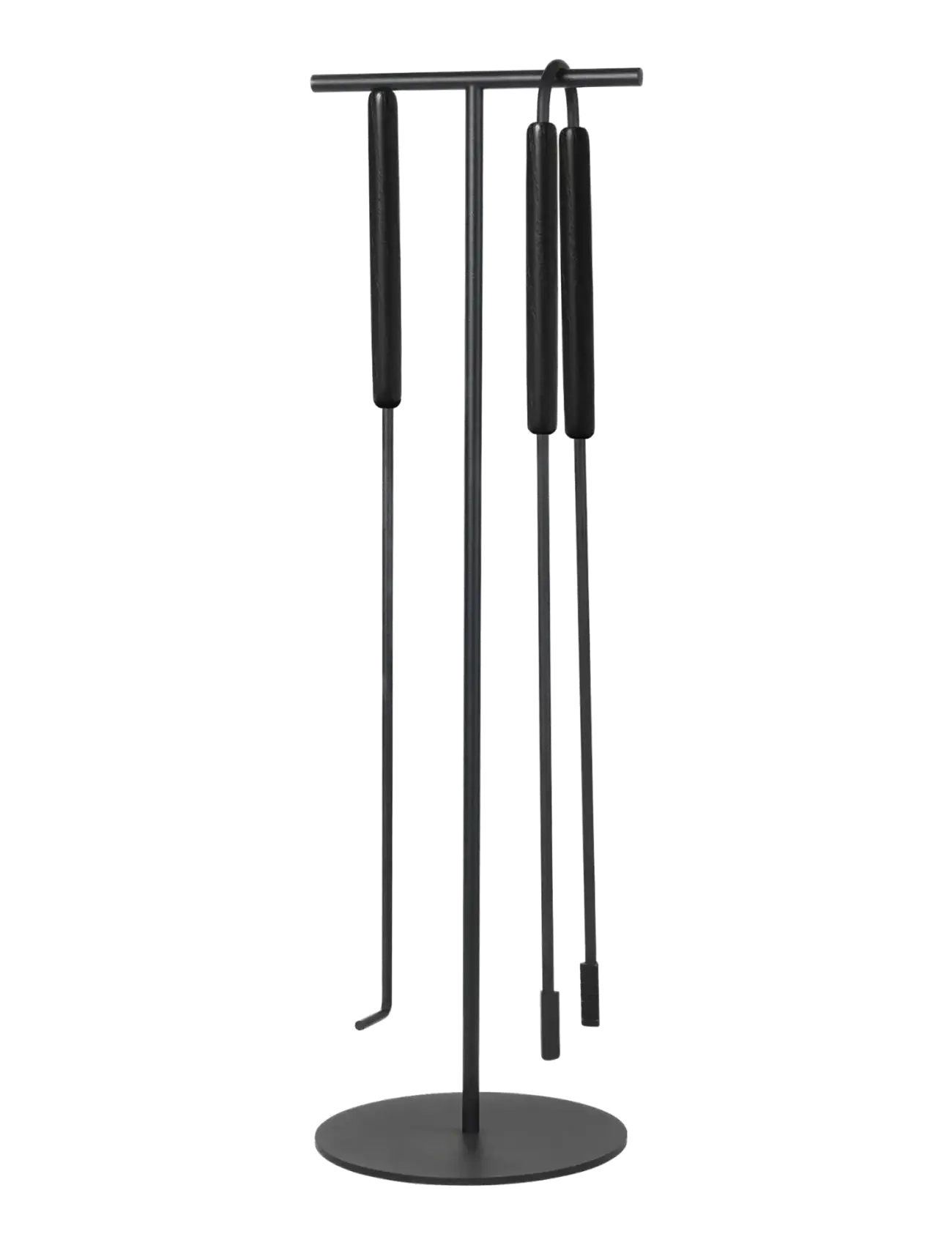 Blomus 3 Pcs Fireplace Tool Set 75,5 Cm, Ø 22 Cm Ashi Black, Fireplaces, Sort, Str: L 22CM