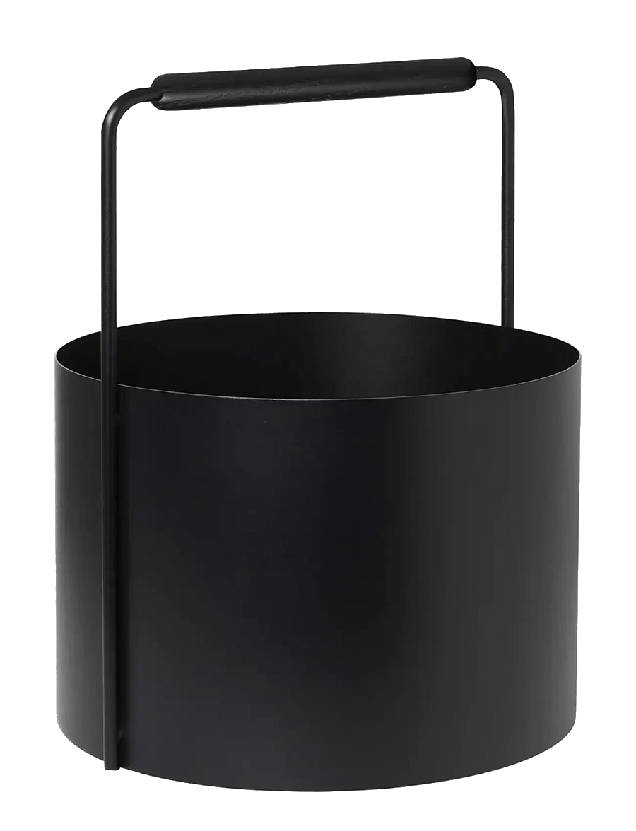 Blomus - Firewood Basket - 45 cm, Ø 35 cm - ASHI - Black - gartenzubehör - black - 1