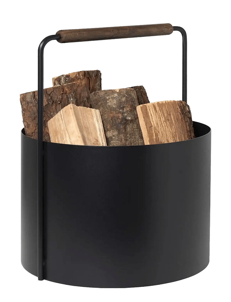 Blomus - Firewood Basket - 45 cm, Ø 35 cm - ASHI - Brown - kaminad - brown - 2
