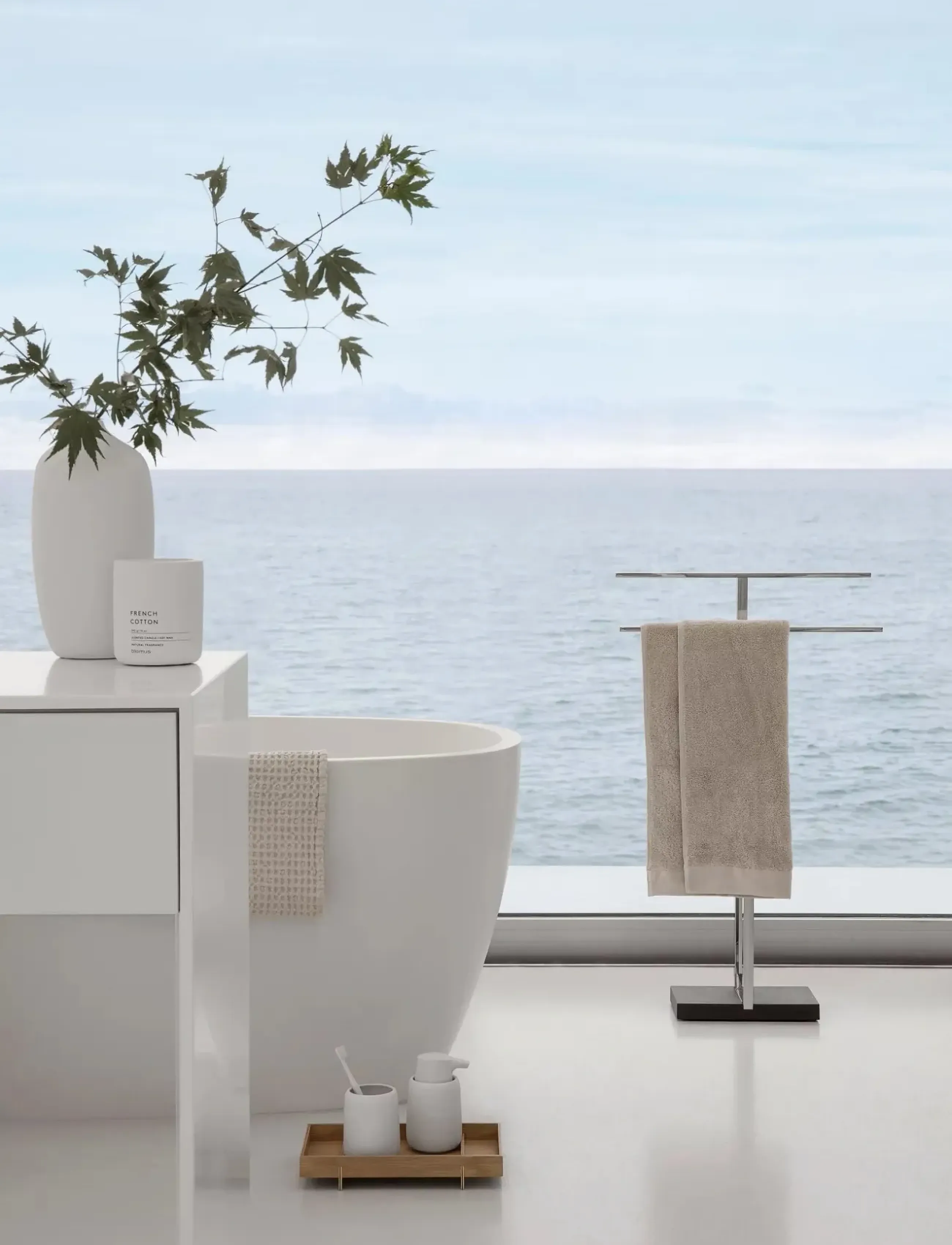 Blomus Vase - 18,5 cm, Ø 13,5 cm - Ceola - White, L 13.5 cm, White, Vases > Other Vases, Unisex