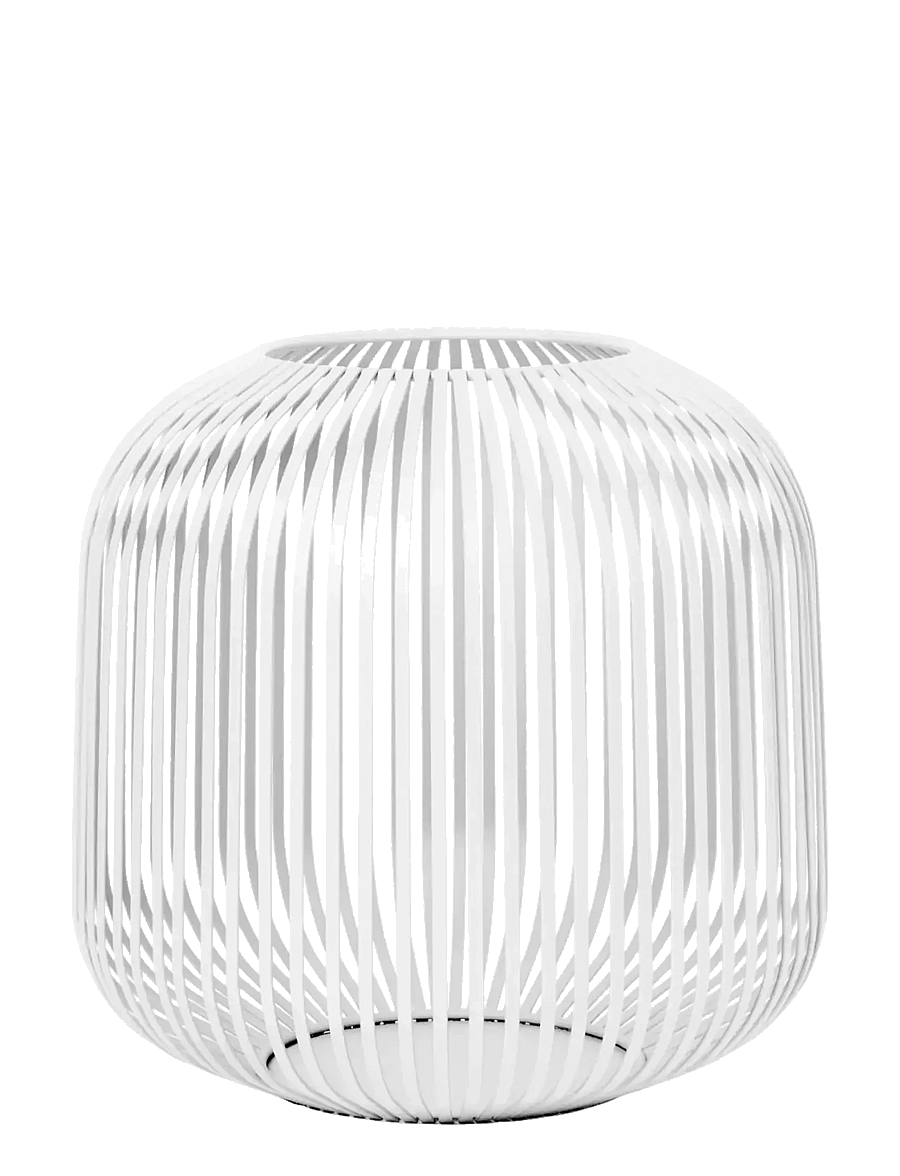 Blomus - Lantern M - 27 cm, Ø 27,5 cm - LITO - White - laternen - white - 1