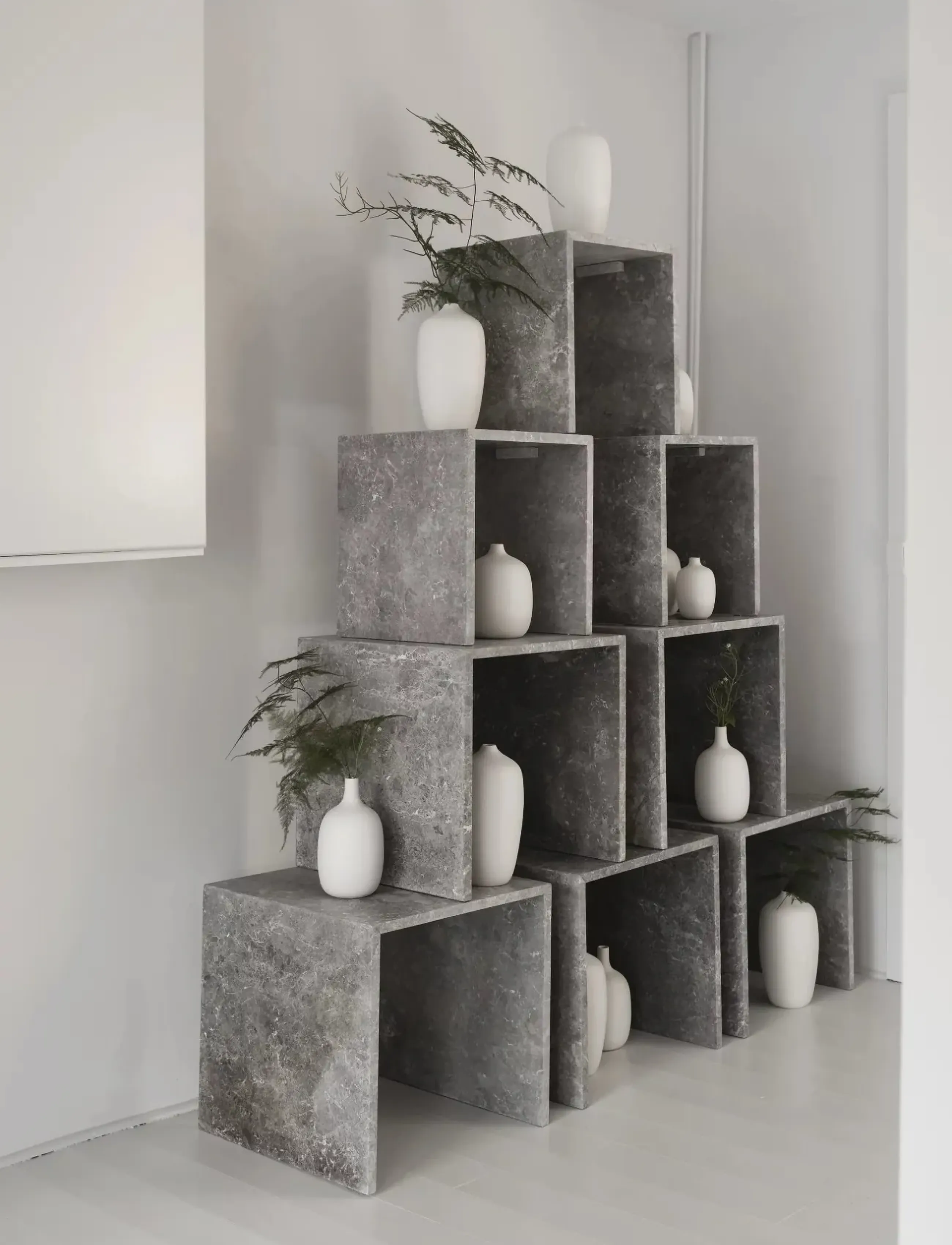 Blomus Vase 25 Cm, Ø 13 Cm Ceola Satellite, L cm, Vases, Grau - Other Homeware