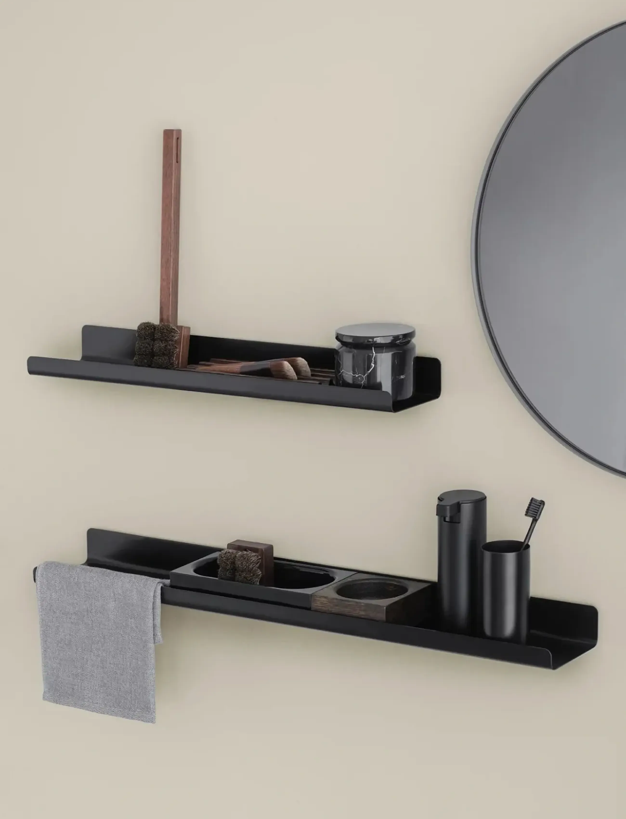 Blomus - Wall-mounted Toilet Brush - 49 cm, Ø 8,5 cm - MODO - Black - brosses de toilette - black - 2