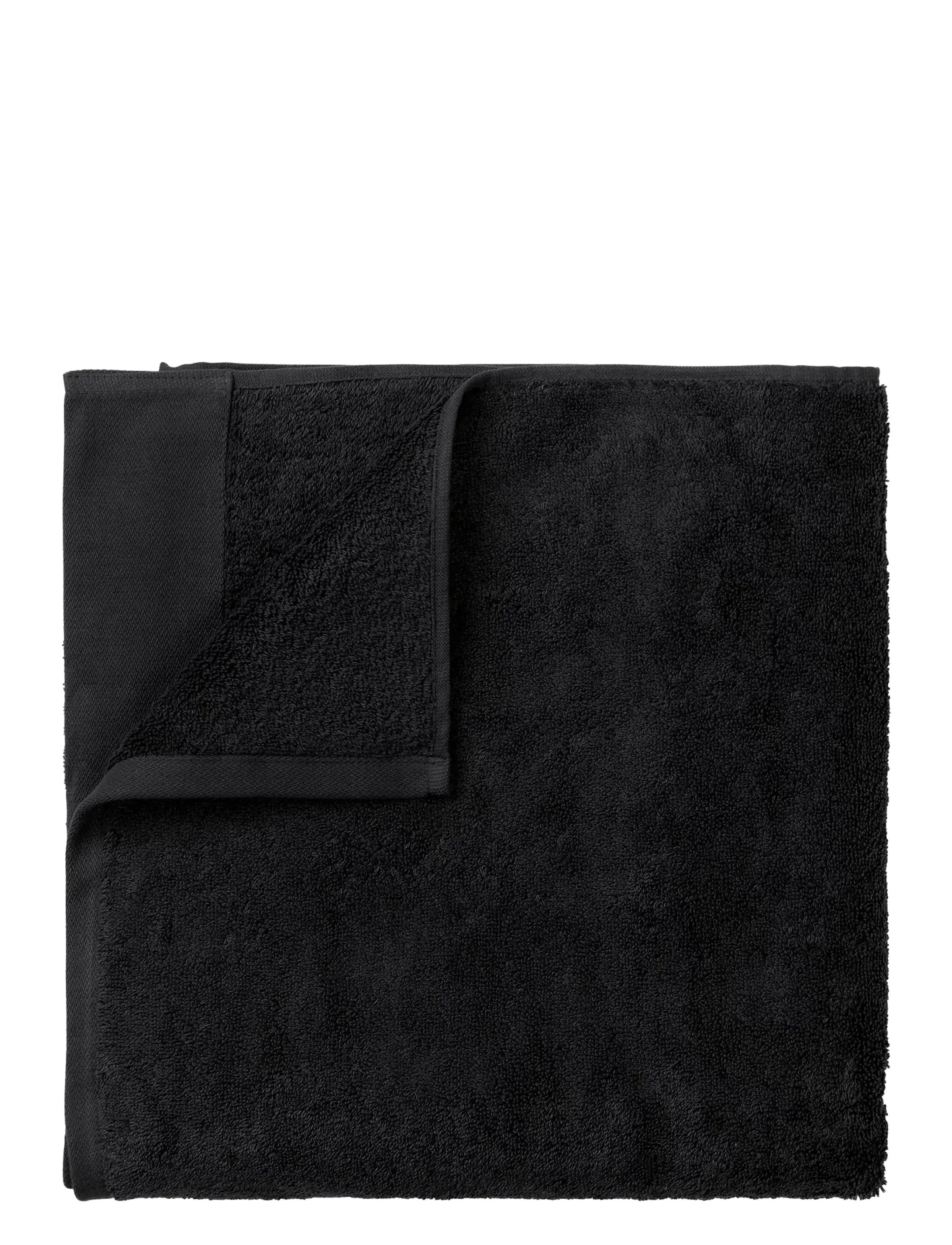 Blomus Bath Towel 140 X 70 Cm Riva Black, Bath Håndklæde, Sort, Str: 140X 70CM