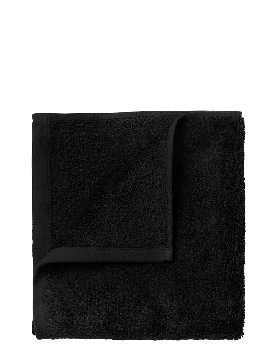 Blomus - Set of 4 Guest Hand Towels - 30 x 30 cm - RIVA - Black - gästehandtücher - black - 1