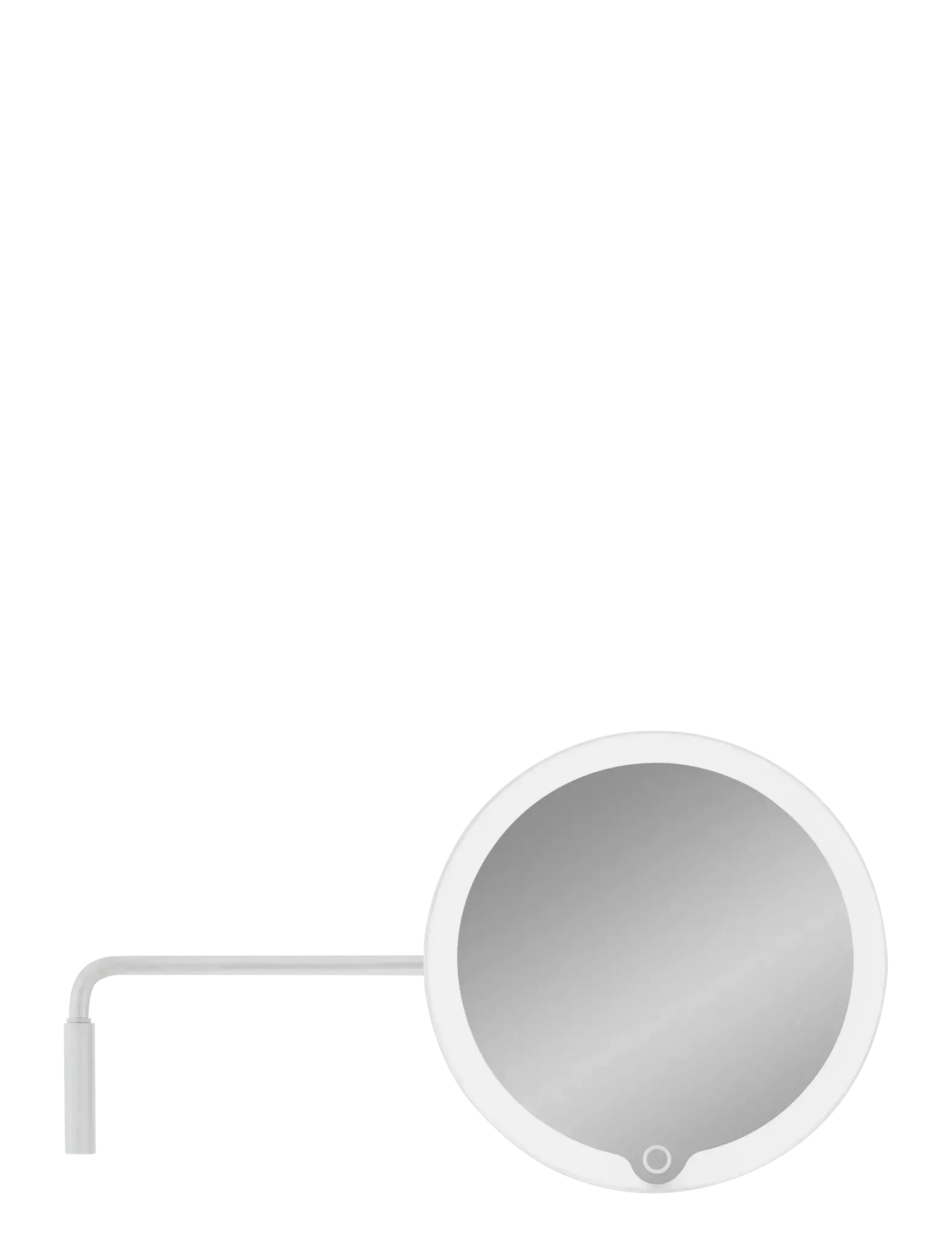 Blomus Wall-Mounted Led Vanity Mirror 20 X 20 X 30,5 Cm Modo White, Badeværelsesspejl, Hvid, Str: L 35.6CM