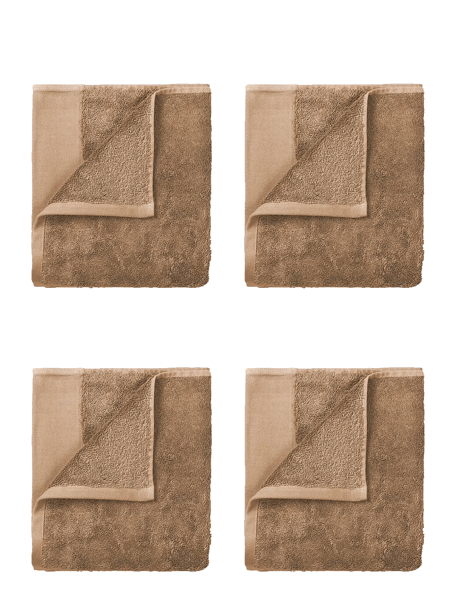 Blomus - Set of 4 Guest Hand Towels - 30 x 30 cm - RIVA - Tan - gästehandtücher - tan - 2