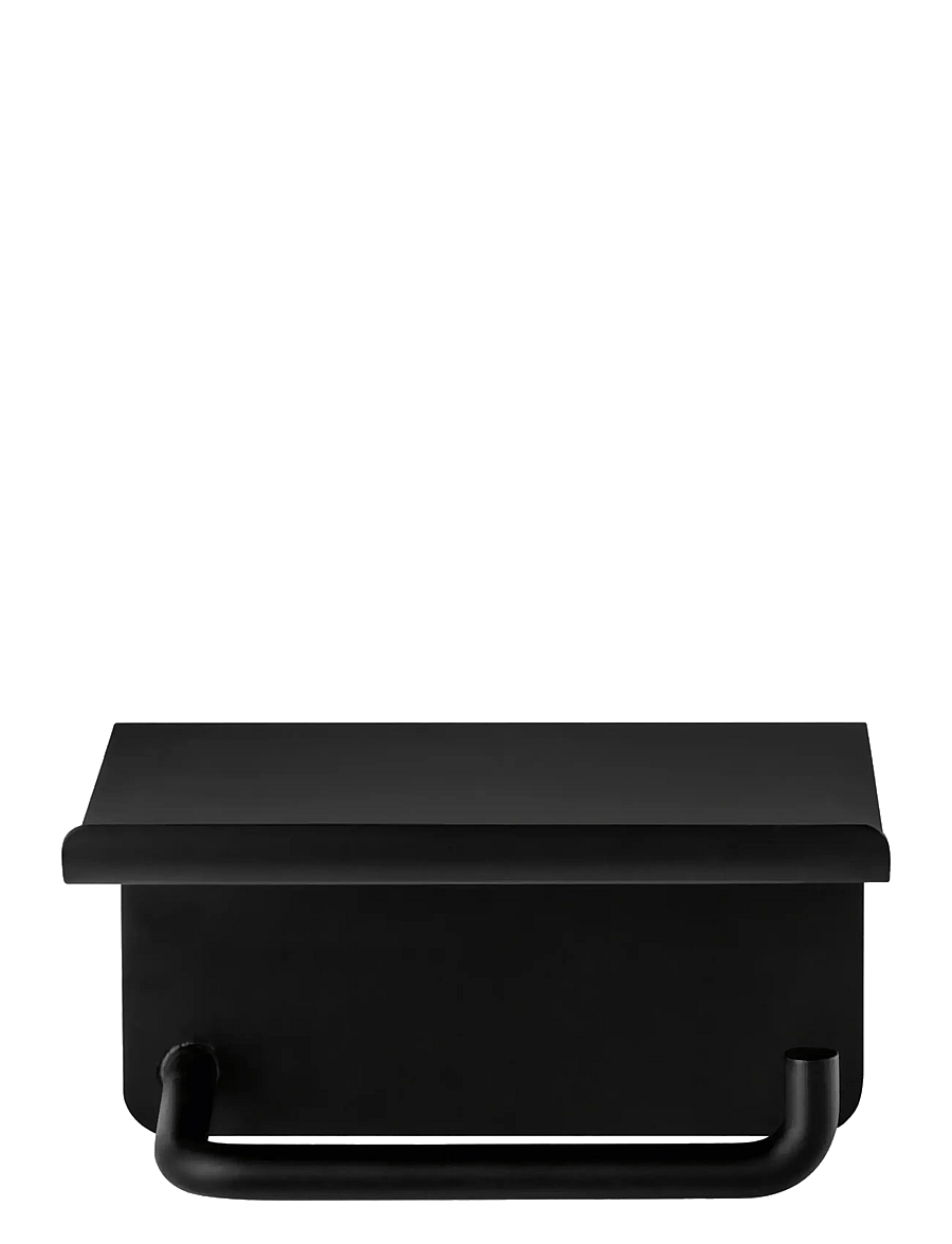 Blomus - Toilet Paper Holder with tray - 9,5 x 14,5 x 13,5 cm - MODO - Black - riputuskonksud ja nagid - black - 0