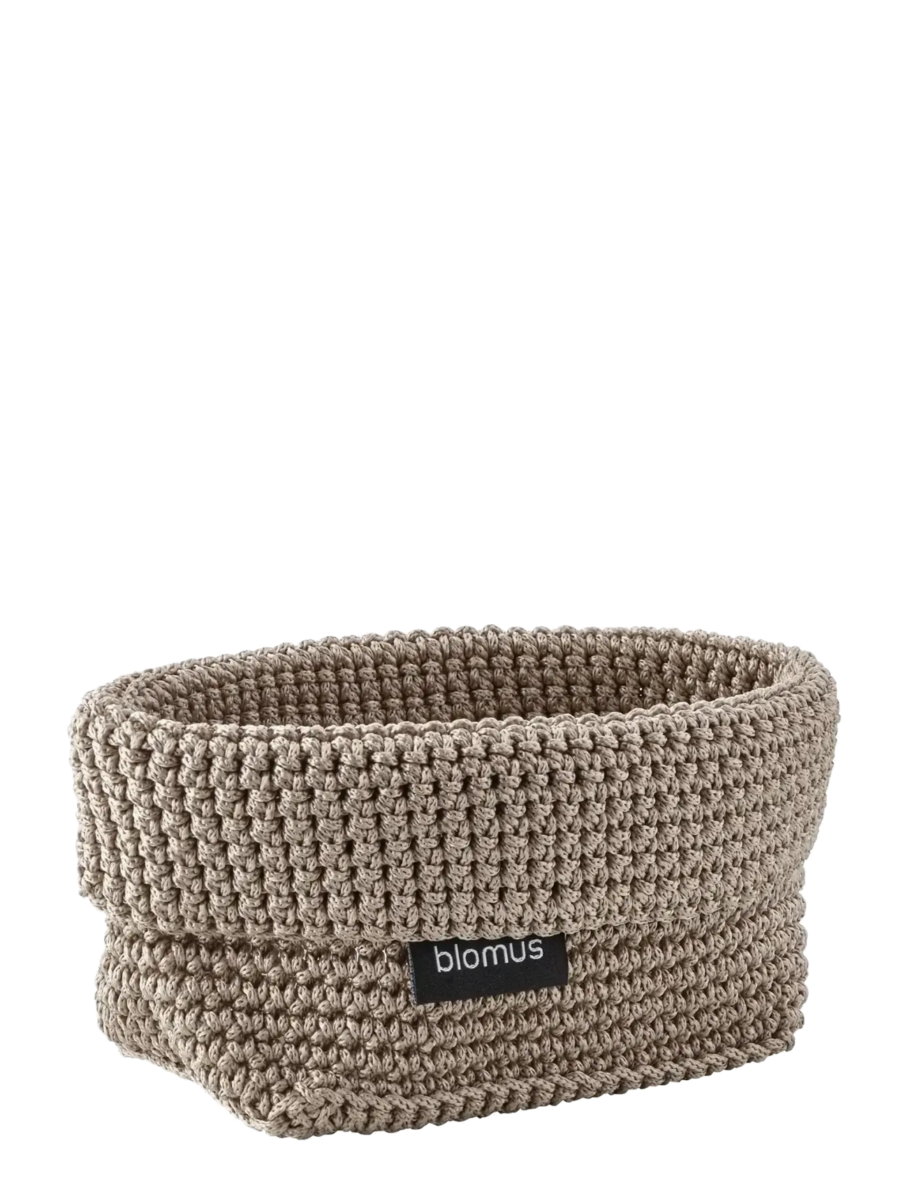 Blomus - Crochet Rope Basket M - 15 x 10 x 9 cm - TELA - Bark - aufbewahrungskörbe - bark - 1