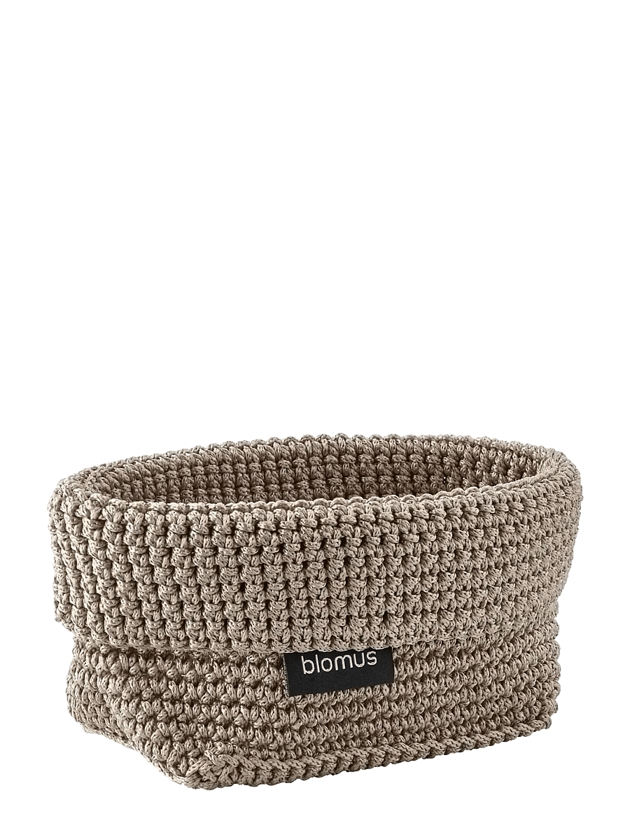 Blomus - Crochet Rope Basket M - 15 x 10 x 9 cm - TELA - Bark - aufbewahrungskörbe - bark - 1