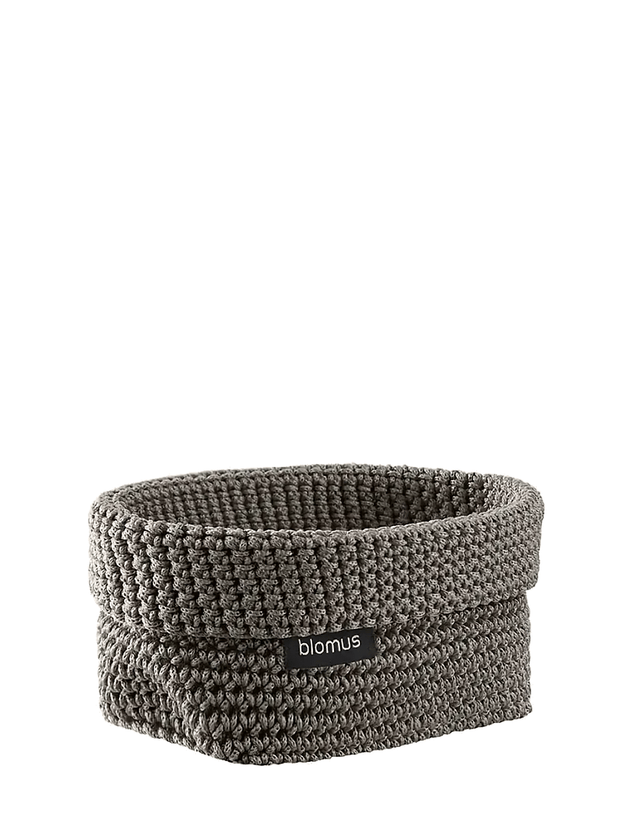 Blomus - Crochet Rope Basket M - 15 x 10 x 9 cm - TELA - Fungi - aufbewahrungskörbe - fungi - 0