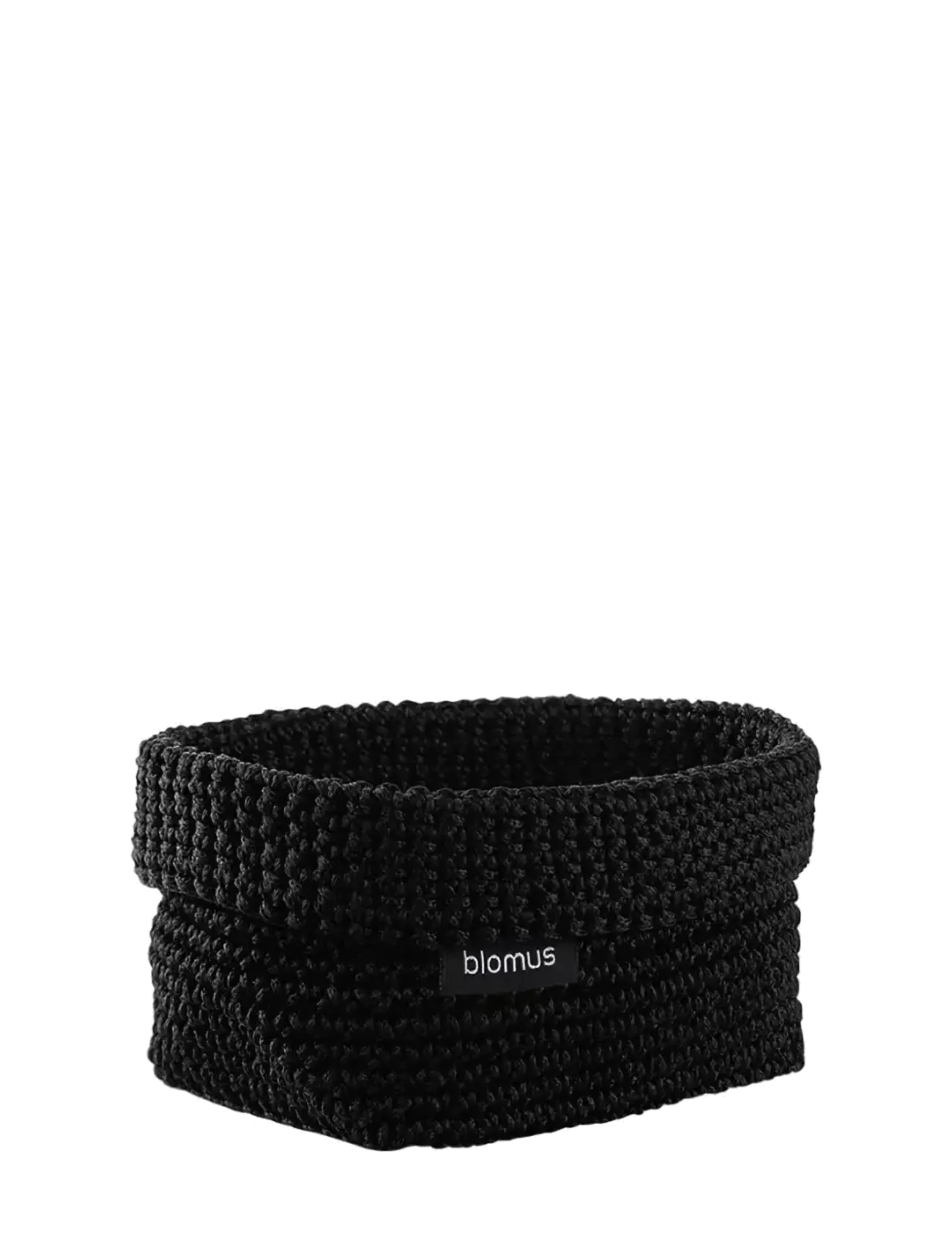 Blomus Crochet Rope Basket M - 15 X 10 X 9 cm - Tela - Black, L 15 cm, Black, Opbevaring > Opbevaringskurve, Unisex