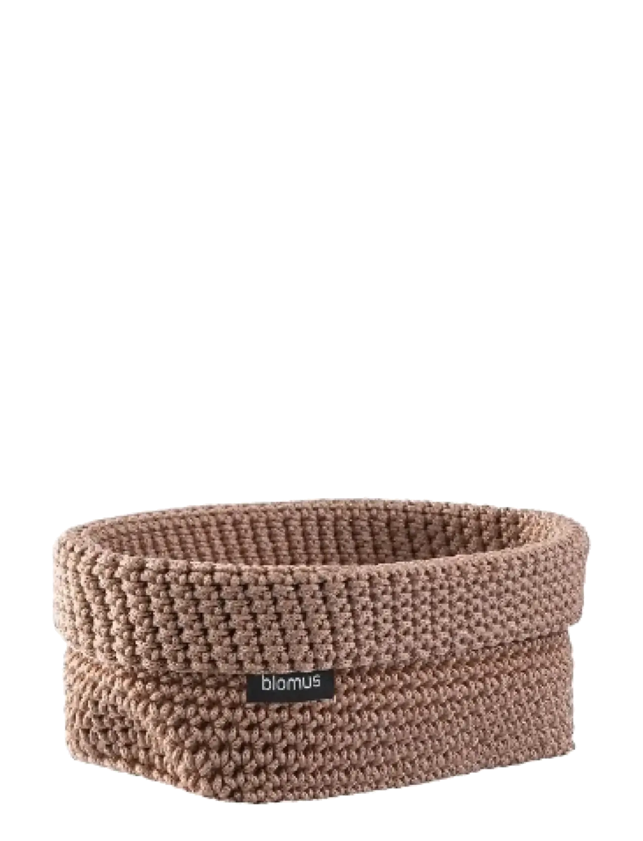 Blomus Crochet Rope Basket L 20 X 12 9 Cm Tela Bark, cm, Storage, Beige - Storage Baskets, Homeware