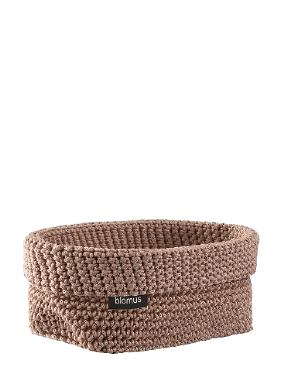 Blomus - Crochet Rope Basket L - 20 x 12 x 9 cm - TELA - Bark - lebensmittellagerung - bark - 0