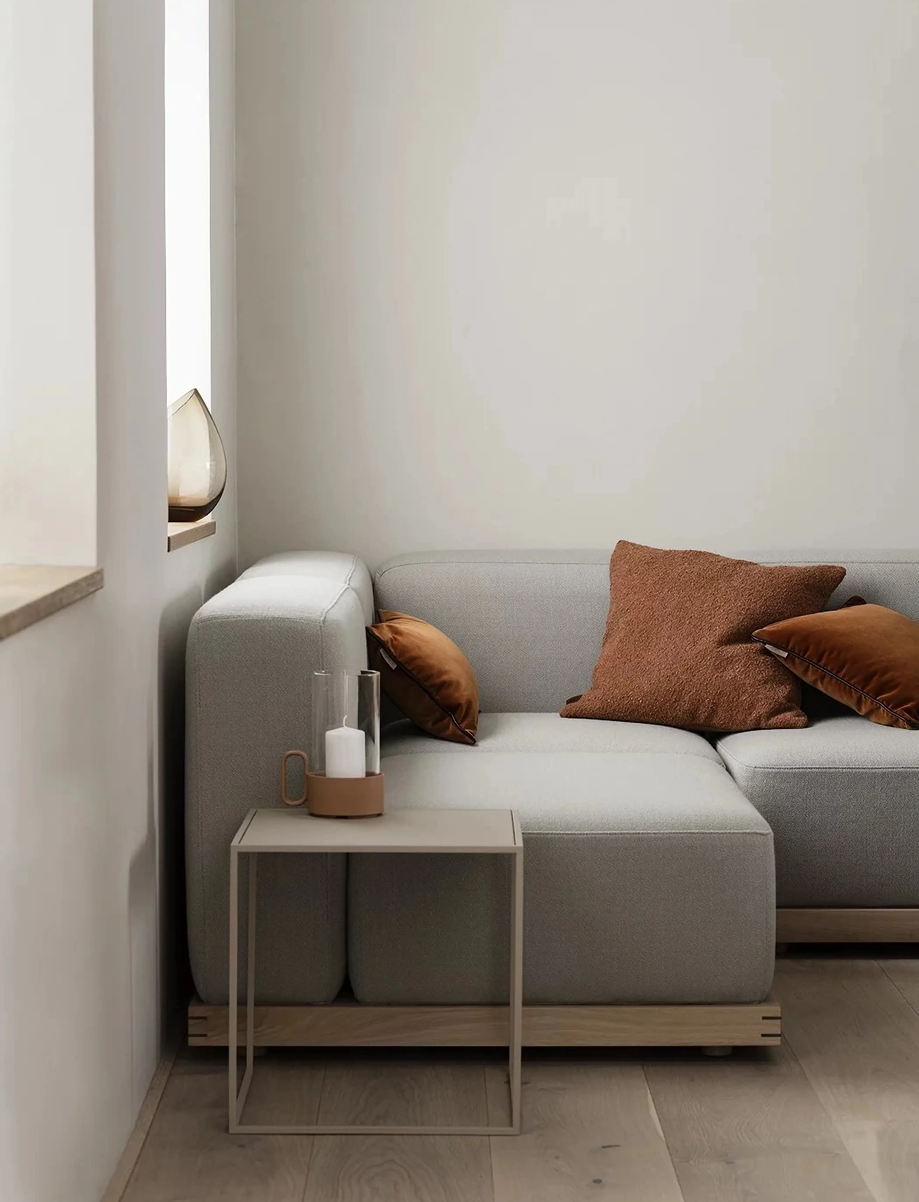 Blomus Cushion Cover - 50 X 50 cm - Boucle - Rustique Brown, 50X 50 cm, Brown, Puder & Tæpper > Pudebetræk, Unisex