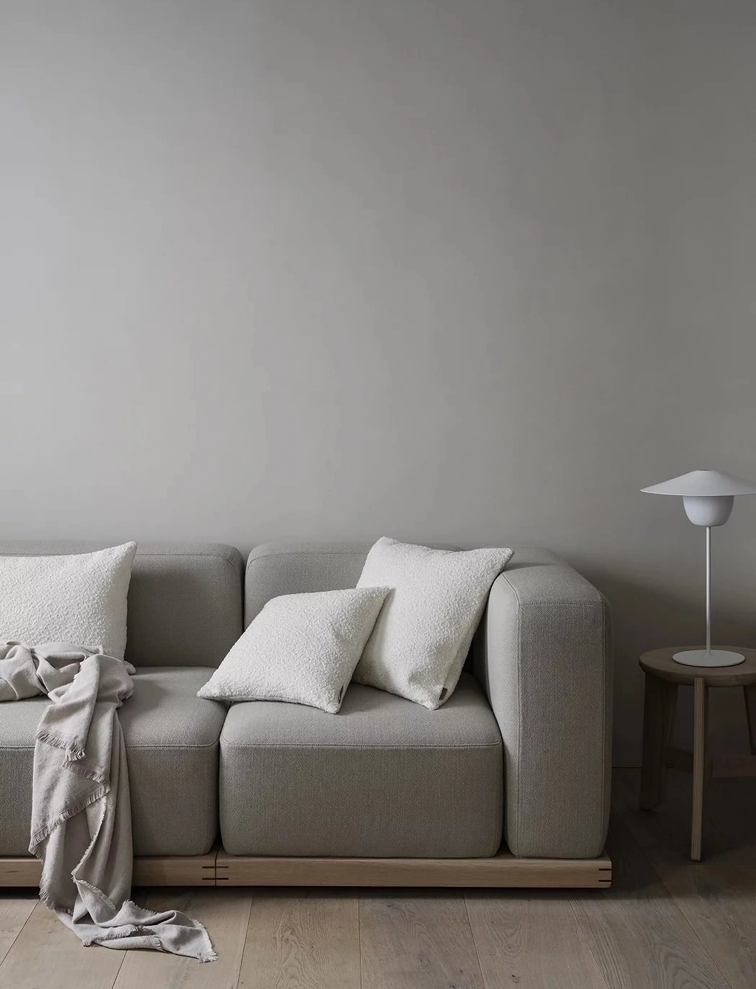 Blomus Cushion Cover - 50 X 50 cm - Boucle - Lilly White, 50X 50 cm, White, Puder & Tæpper > Pudebetræk, Unisex