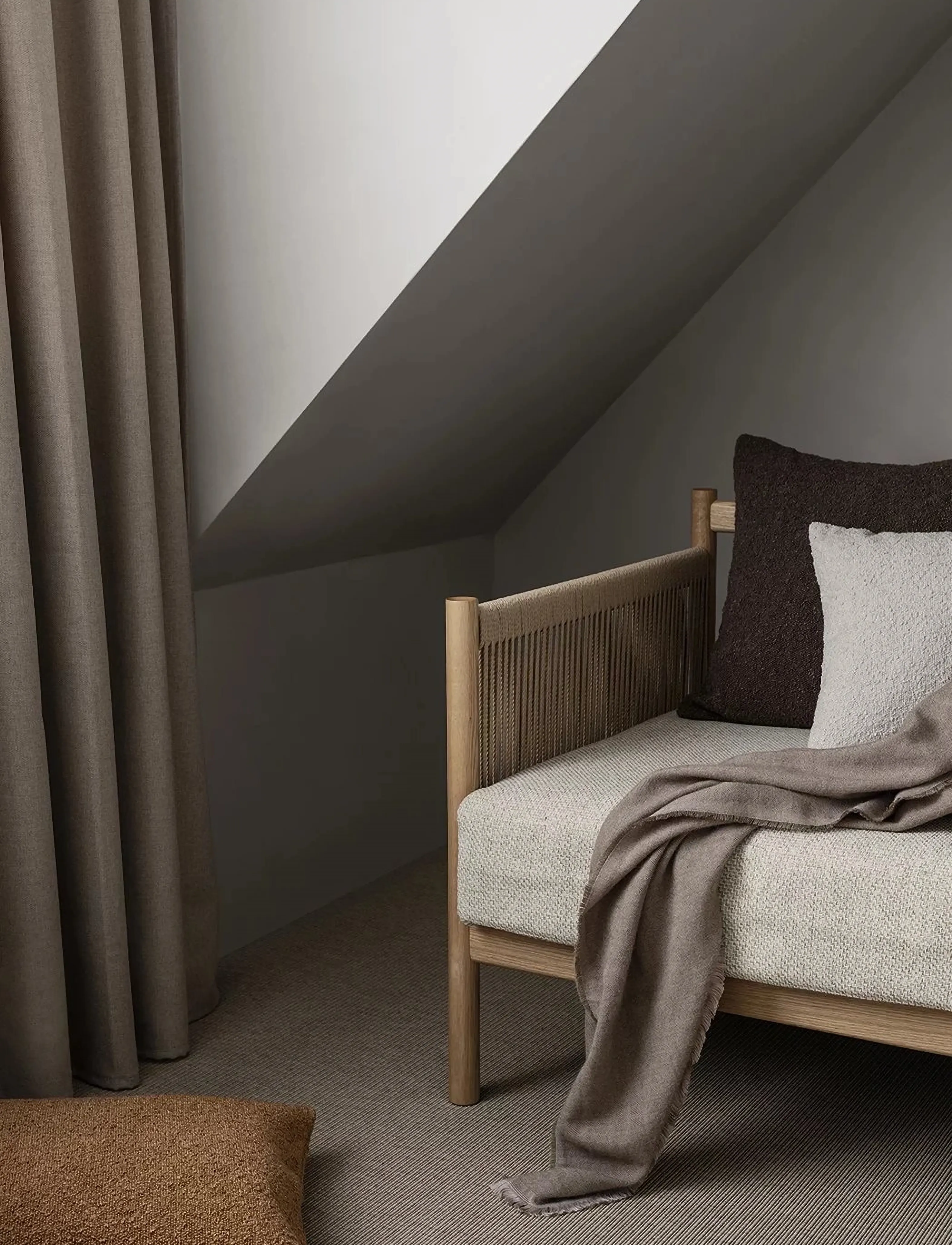Blomus Cushion Cover - 50 X 50 cm - Boucle - Tan, 50X 50 cm, Orange, Puder & Tæpper > Pudebetræk, Unisex