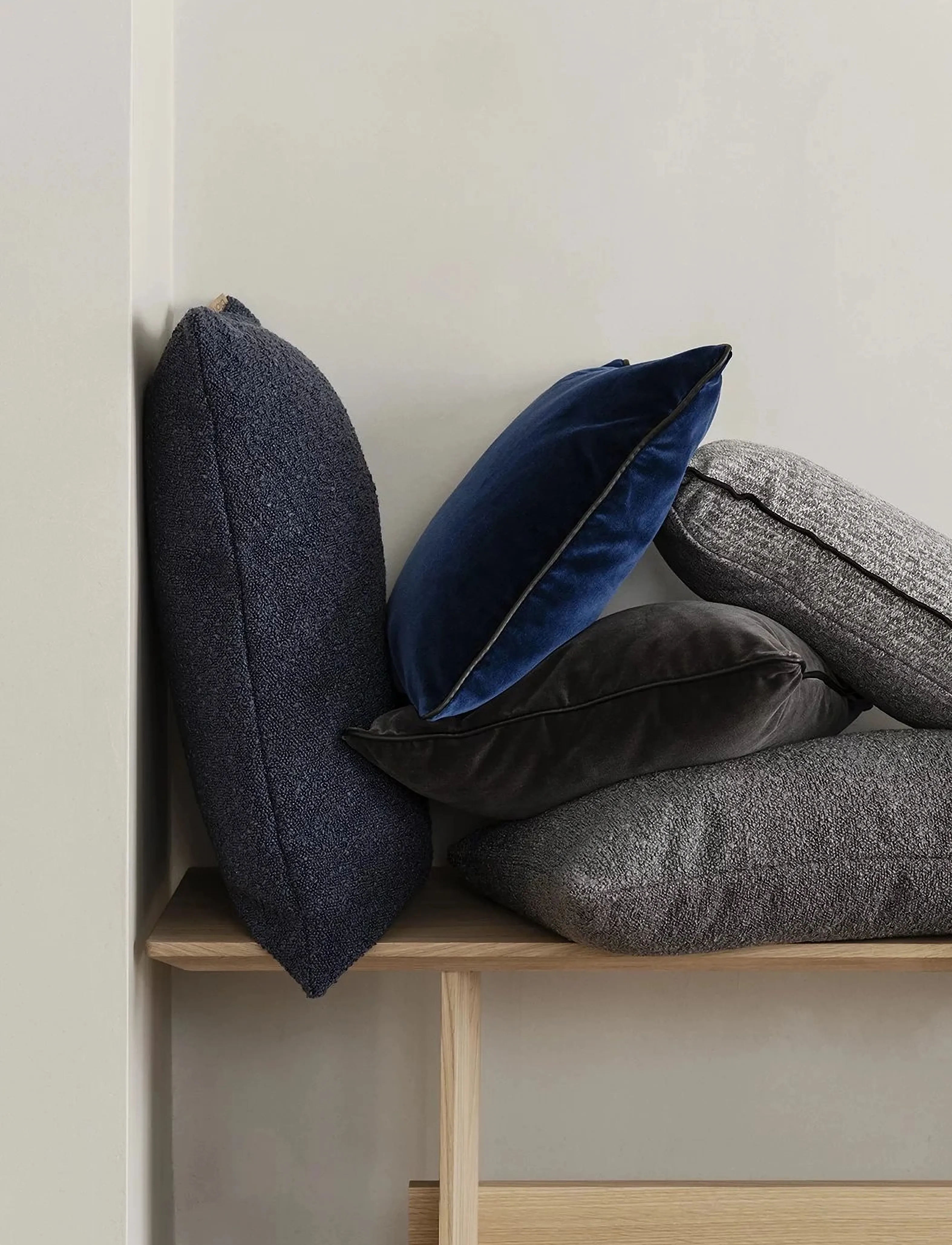 Blomus Cushion Cover - 60 X 40 cm - Boucle - Magnet, 60X 40 cm, Grey, Puder & Tæpper > Pudebetræk, Unisex