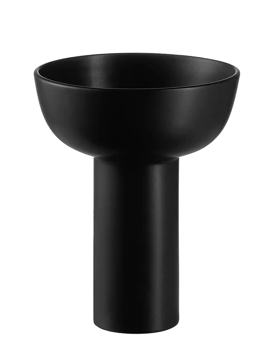 Blomus - Vase - 21 cm, Ø 17 cm - MIYABI - Black - vaasid - black - 0