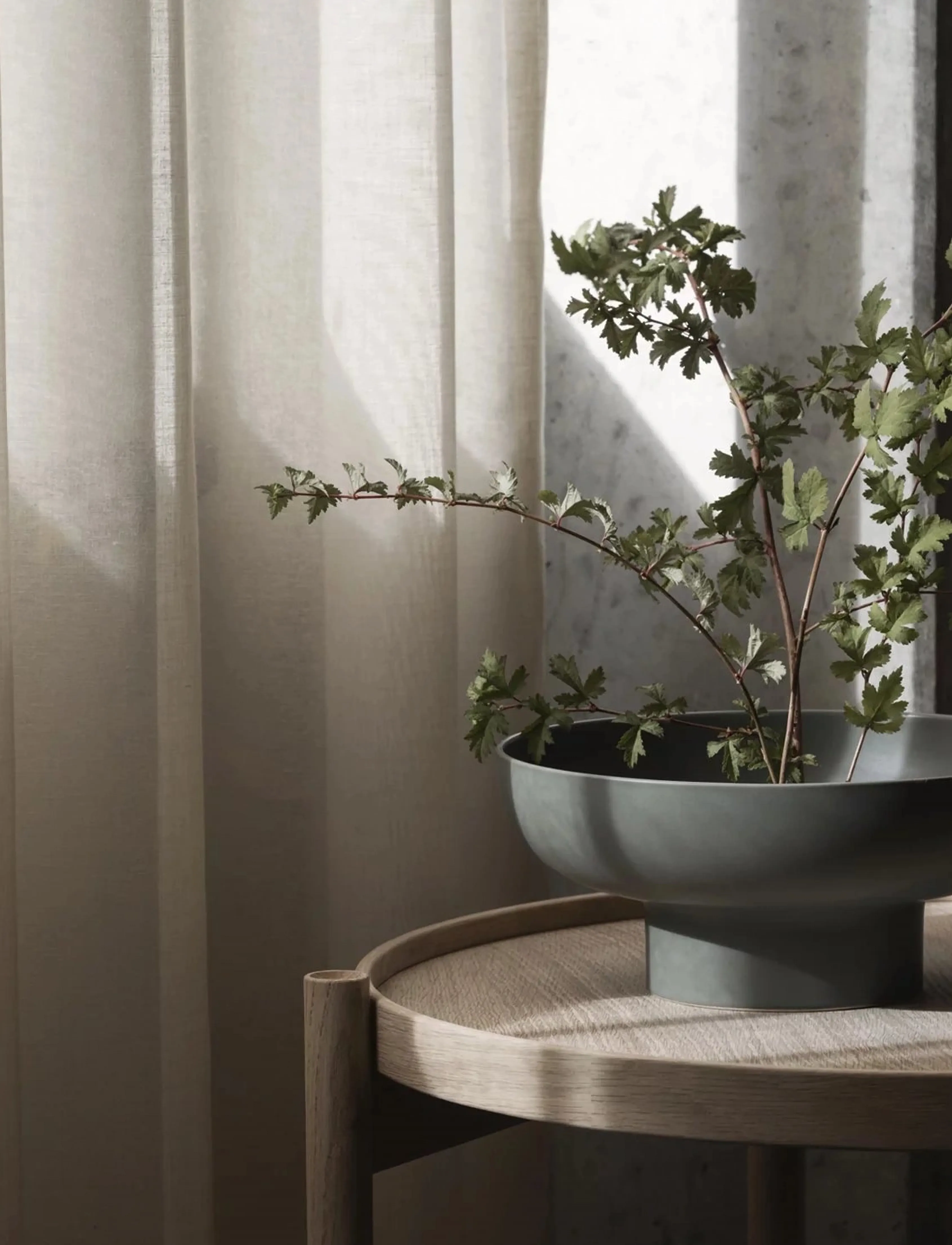 Blomus Vase 17 Cm, Ø 21 Cm Miyabi Agave Green, L 23 cm, Vases, Grün - Other Homeware