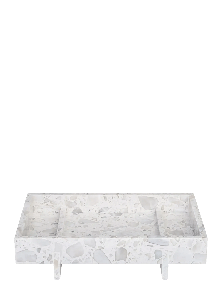 Blomus - Marble Tray - 30 x 18 cm - ABENTO - Nimbus Cloud - dekoschalen - nimbus cloud - 1