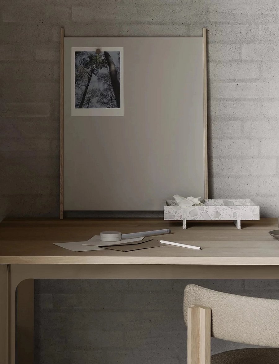 Blomus - Marble Tray - 30 x 18 cm - ABENTO - Nimbus Cloud - dekoschalen - nimbus cloud - 0
