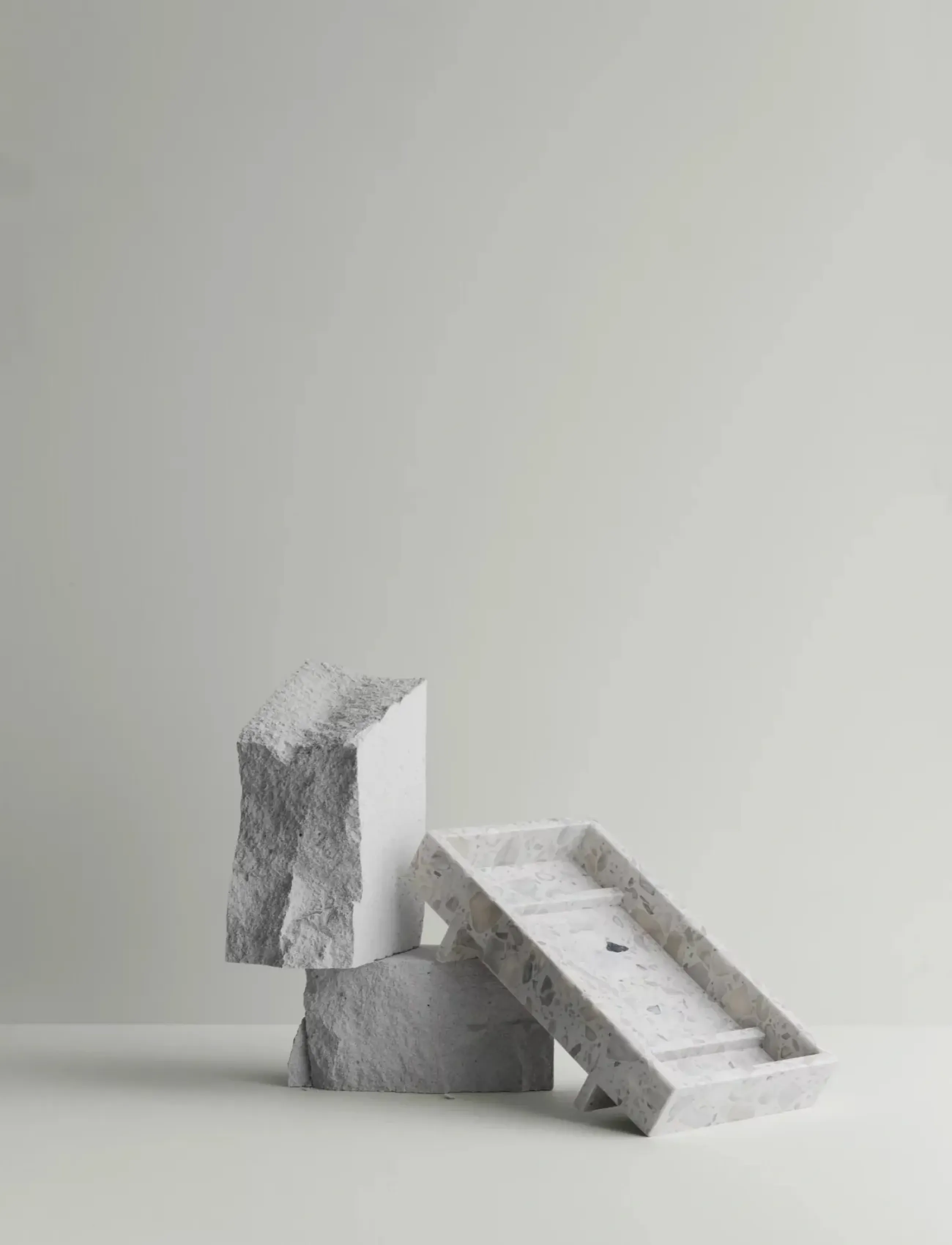 Blomus - Marble Tray - 30 x 18 cm - ABENTO - Nimbus Cloud - dekorative platter & skåle - nimbus cloud - 3