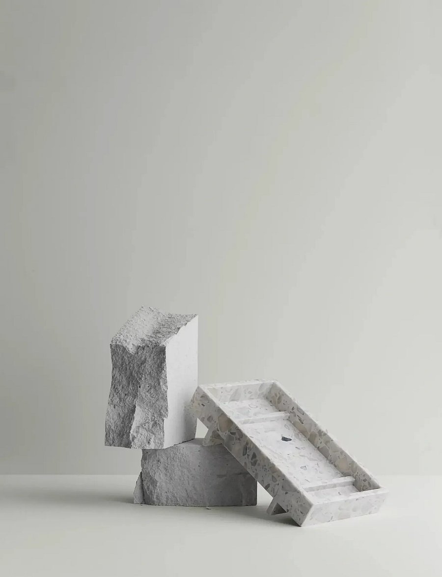 Blomus - Marble Tray - 30 x 18 cm - ABENTO - Nimbus Cloud - dekoschalen - nimbus cloud - 3