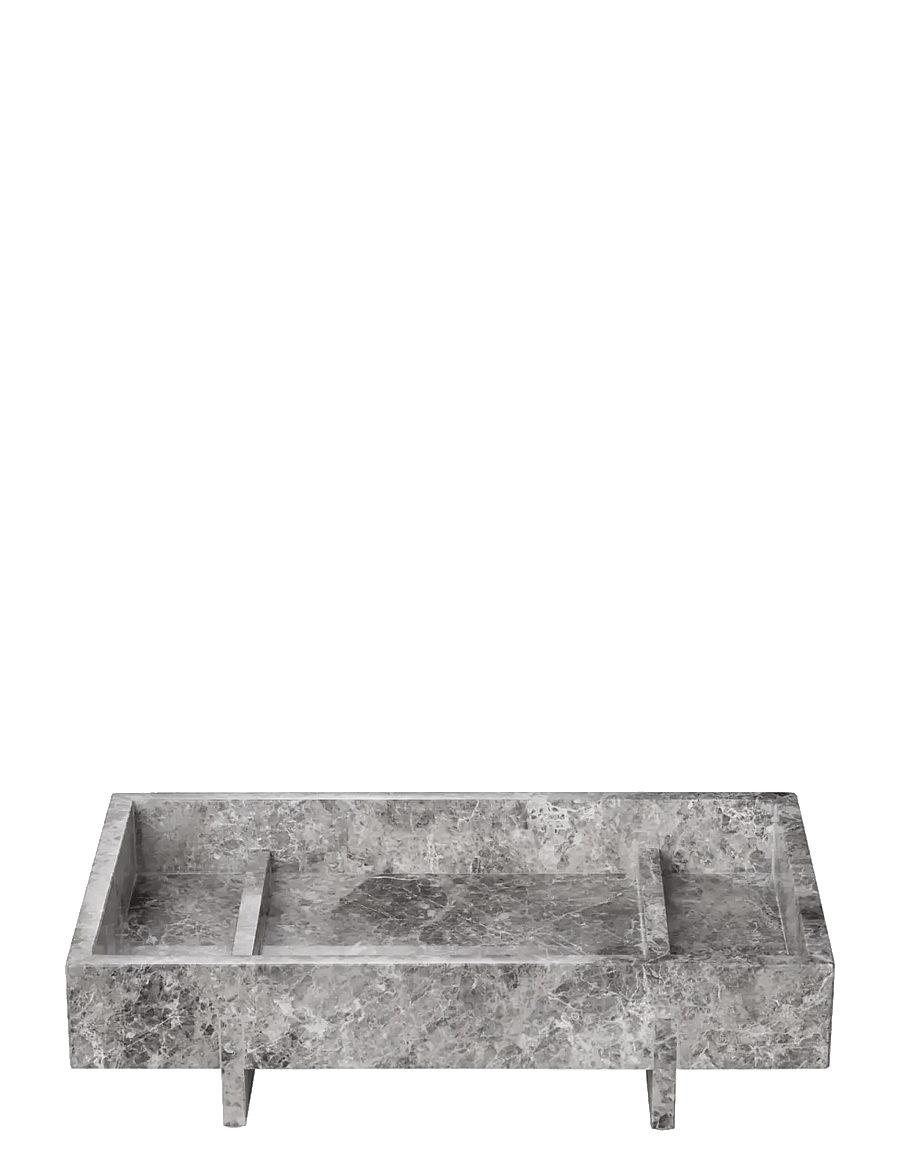 Blomus - Marble Tray - 30 x 18 cm - ABENTO - Sharkskin - dekoschalen - sharkskin - 1