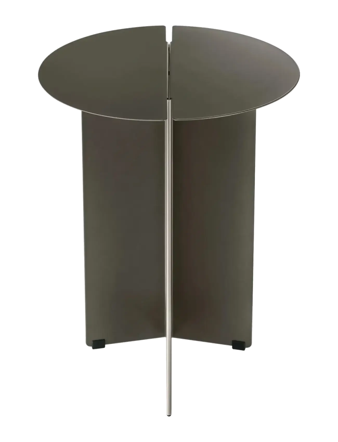 Blomus Side Table S 47 Cm, Ø 35 Cm Oru Burned Metal, Sidebord og lille bord, Grå, Str: L 35CM
