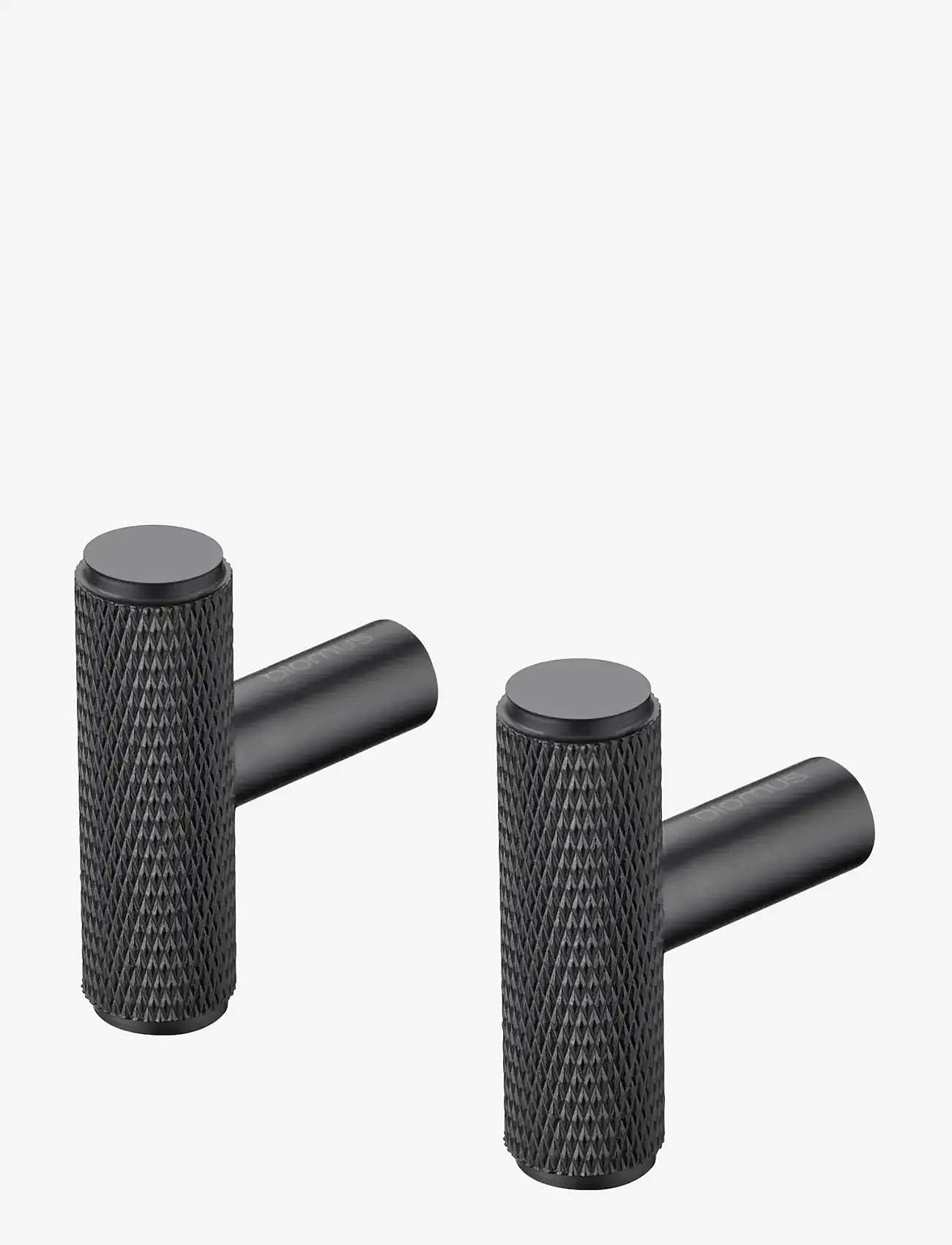 Blomus - Set 2 Wall Hooks - Ø 1 cm - ROF - Black - knopper - black - 1
