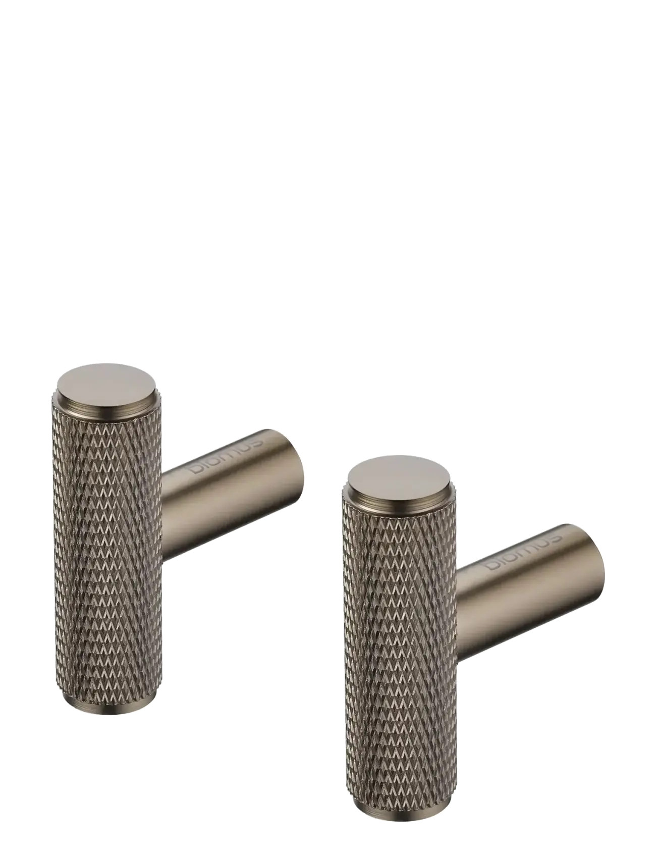 Blomus Set 2 Wall Hooks Ø 1 Cm Rof Burned Metal, cm, & Knobs, Braun - Hooks, Homeware