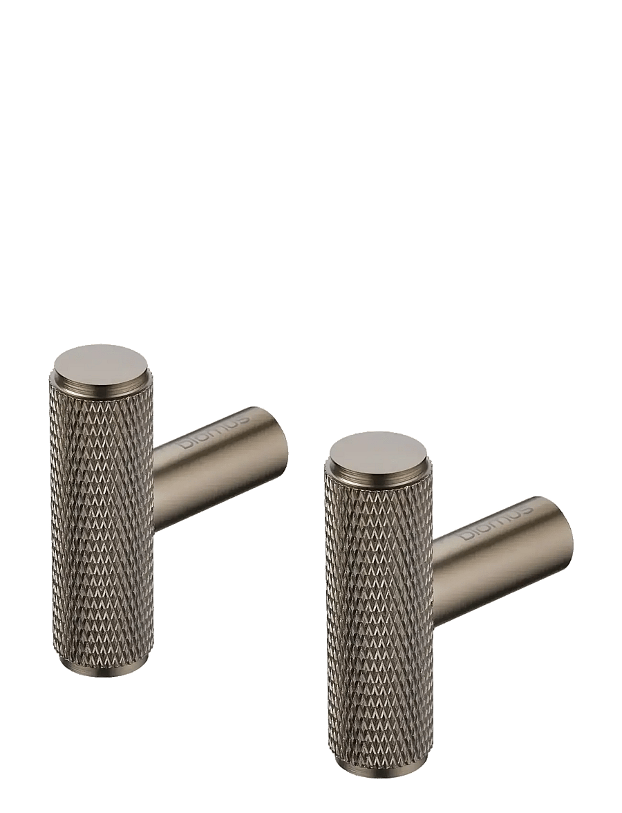 Blomus - Set 2 Wall Hooks - Ø 1 cm - ROF - Burned Metal - knöpfe - burned metal - 0