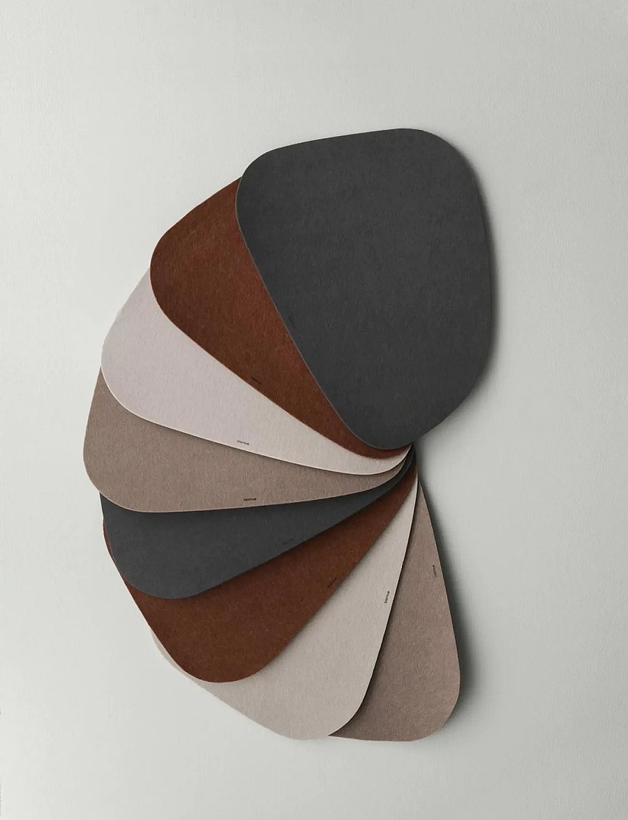Blomus - Felt Placemat - 48,5 x 35 cm - LAGONA - Rustic Brown - taldrikualused - rustic brown - 0