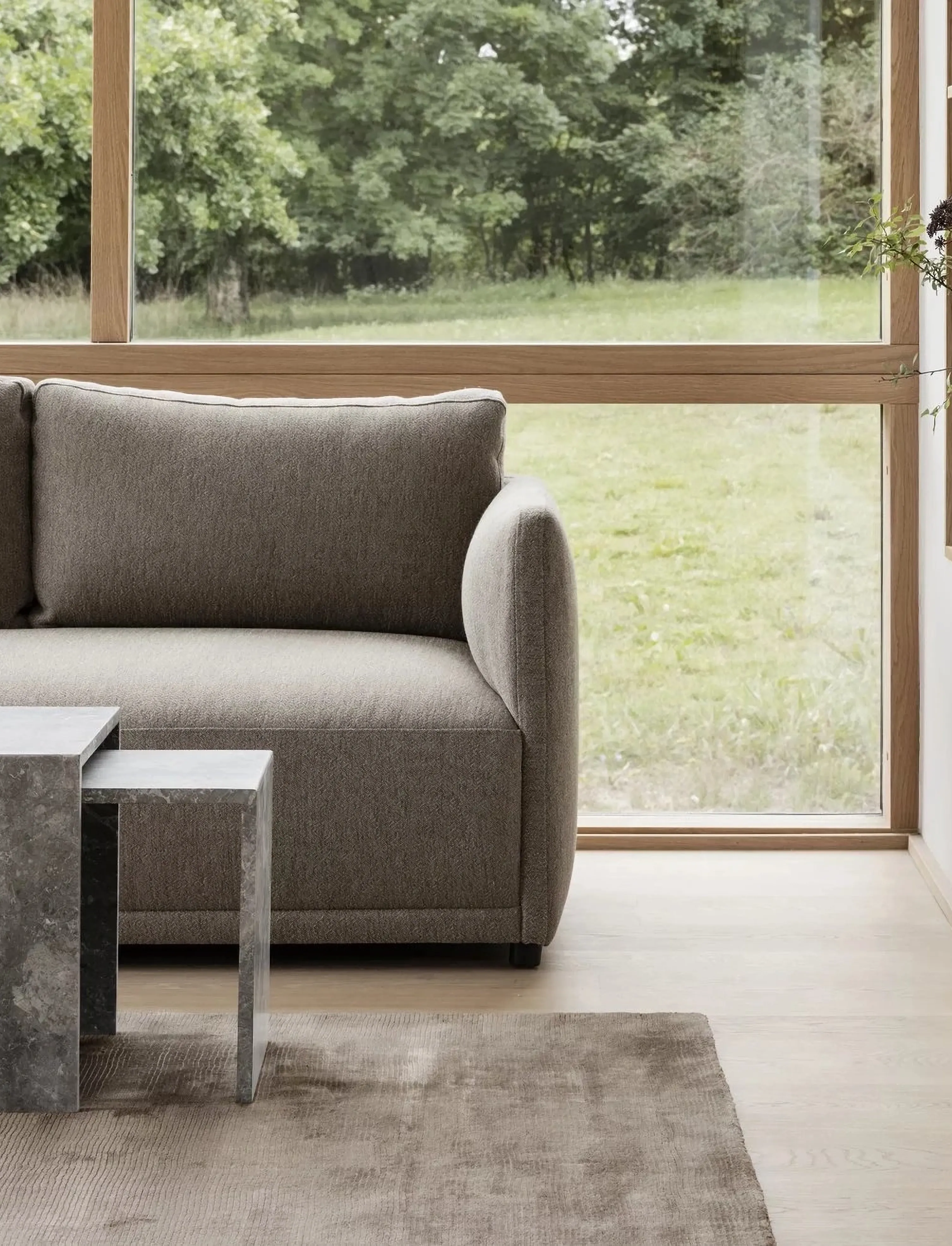 Blomus - Set of 2 Side Tables - 45 x 45 x 45 cm - VARU - Tundra Gray - sidobord & småbord - tundra gray - 5