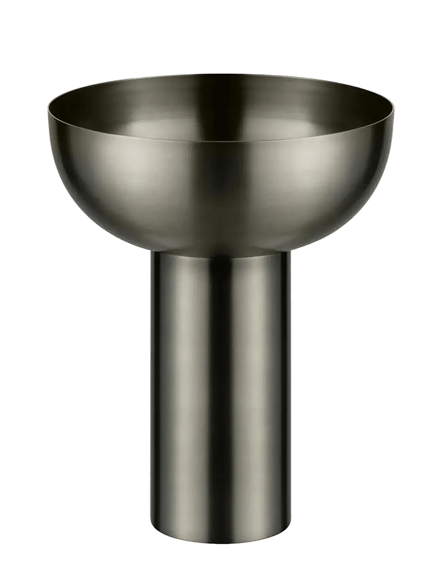 Blomus - Vase - 21 cm, Ø 17 cm - MIYABI - Burned Metal, metallic finish - vasen - burned metal, metallic finish - 1