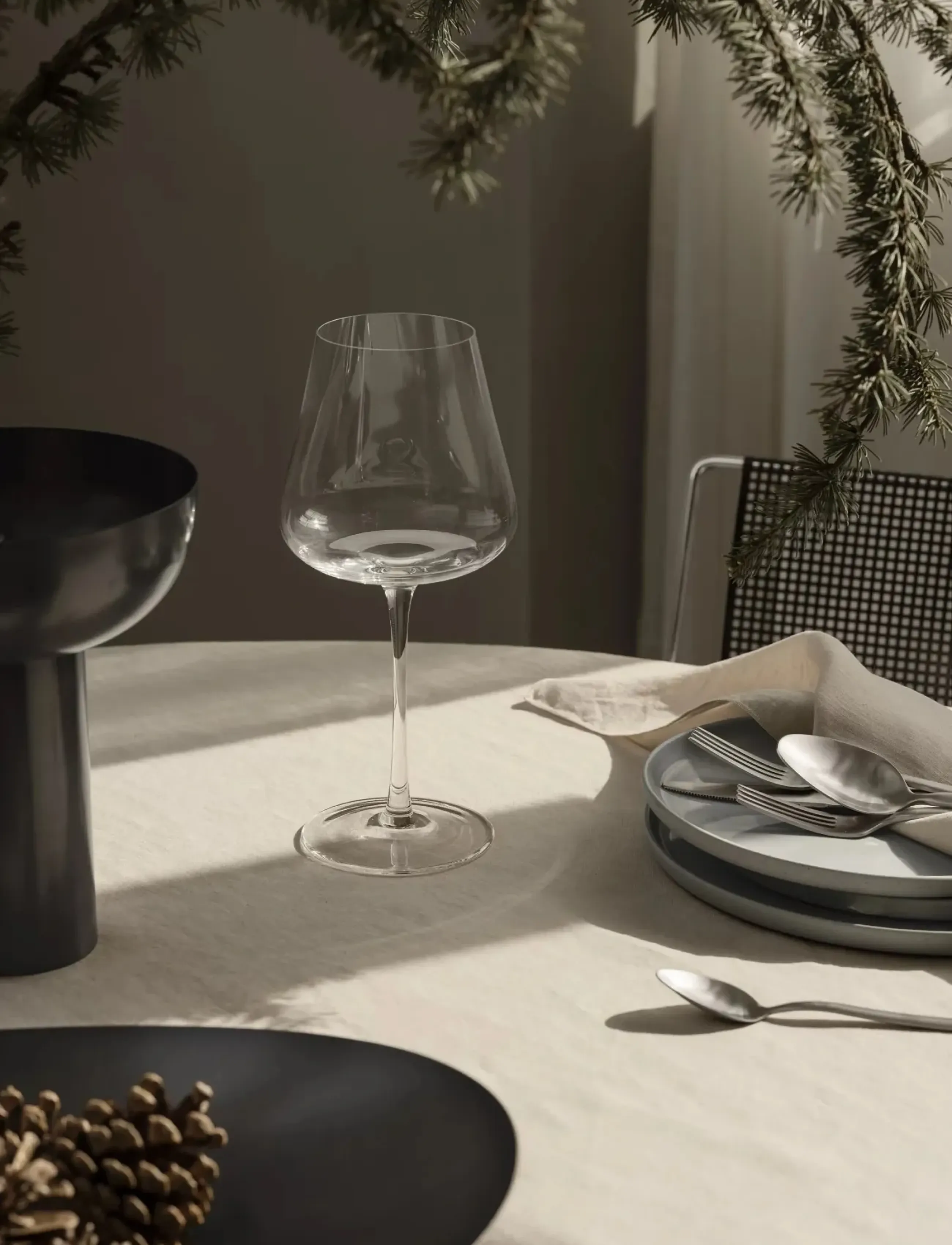 Blomus Vase 21 Cm, Ø 17 Cm Miyabi Burned Metal, Metallic Finish, L 22.5 cm, Vases, Grau - Other Homeware