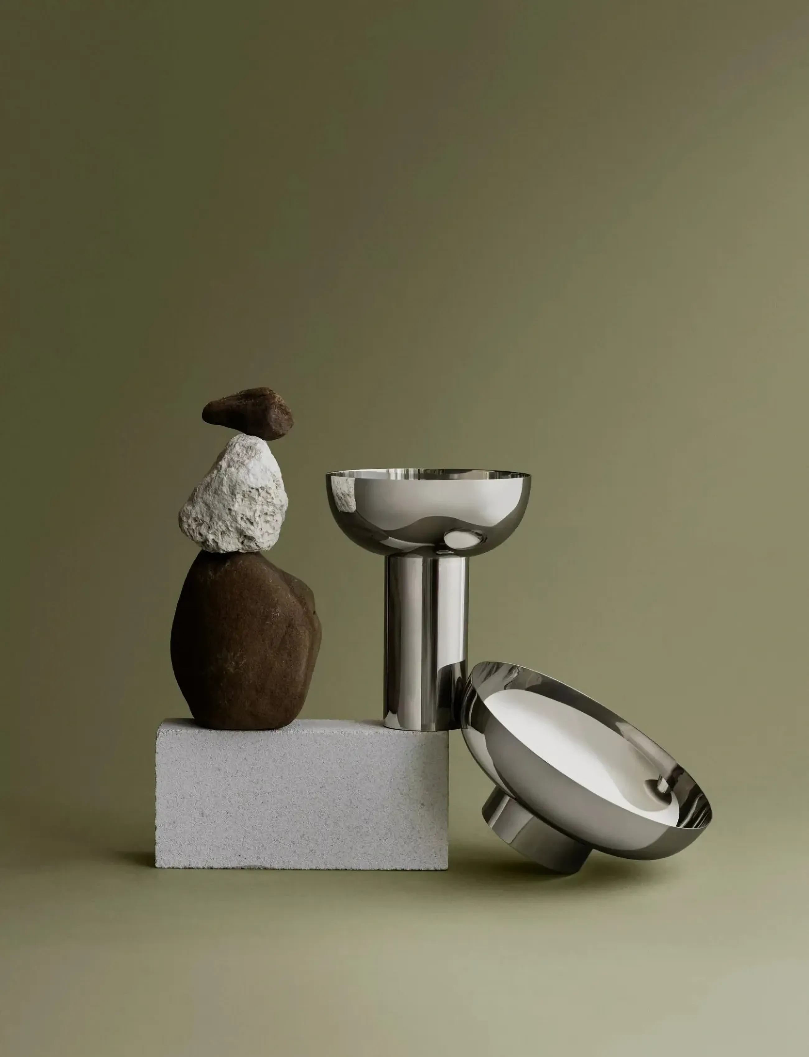 Blomus - Vase - 10 cm, Ø 23 cm - MIYABI - Silver - vaser - silver - 2