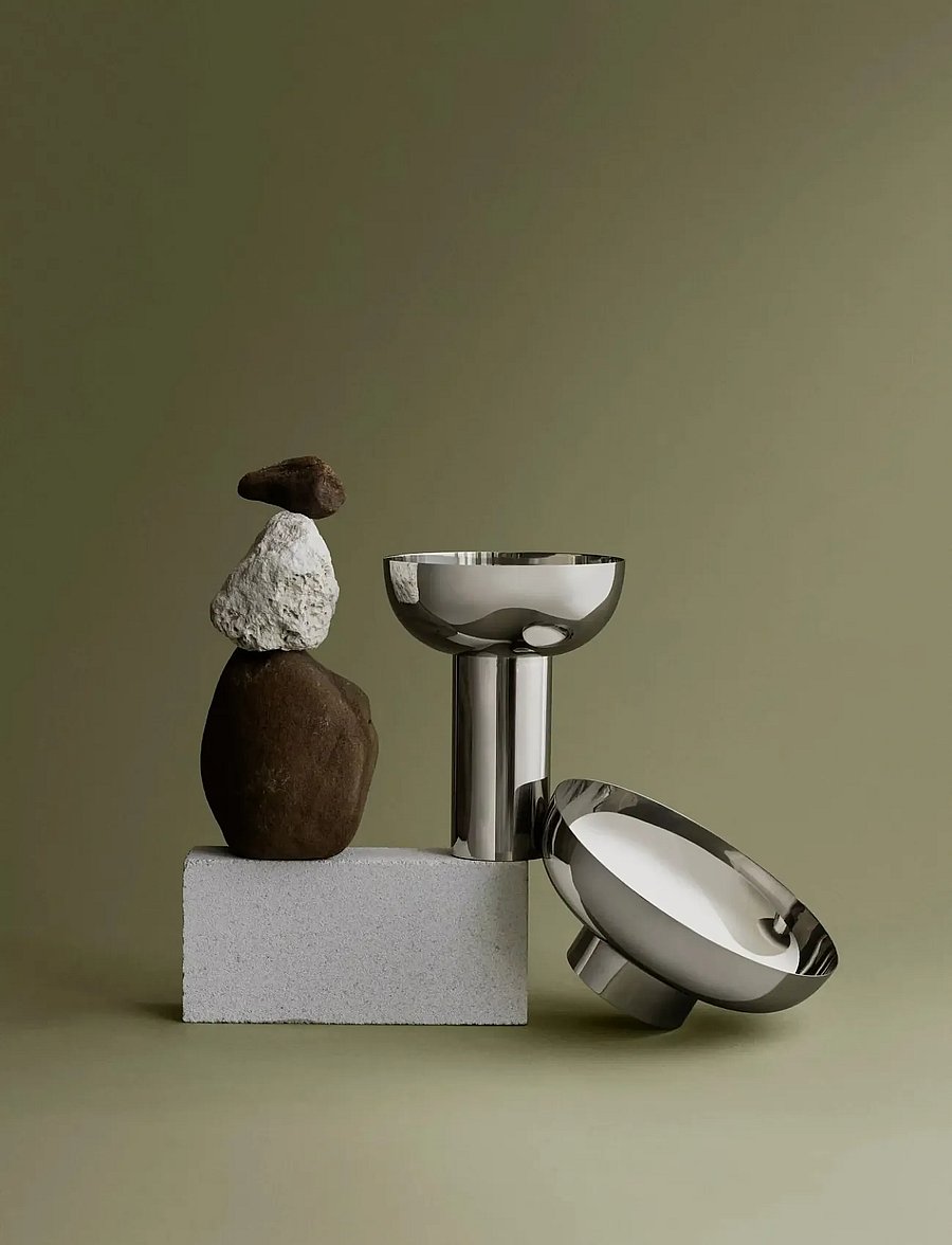 Blomus - Vase - 10 cm, Ø 23 cm - MIYABI - Silver - vaasid - silver - 2