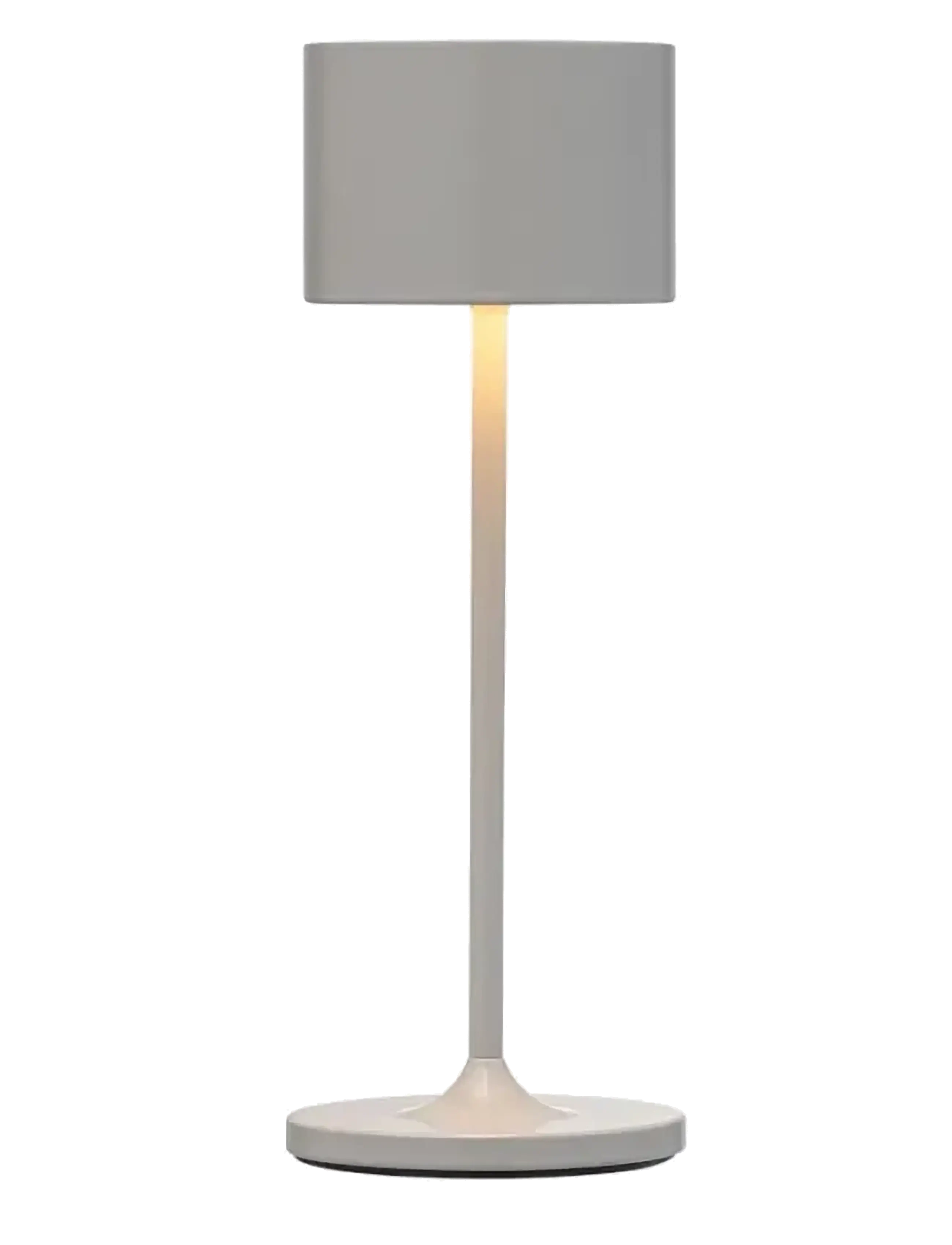 Blomus Mobile Led-Lamp 19,5 Cm Farol Mini Satellite, Bordlampe, Grå, Str: L 7CM